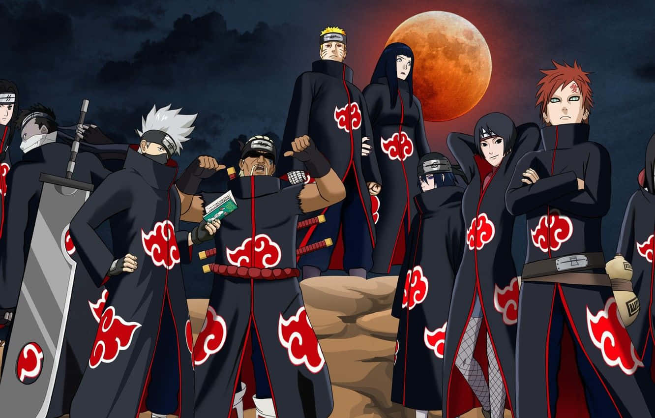Naruto Shippuden Manga Anime Akatsuki Lede Muurpapier
