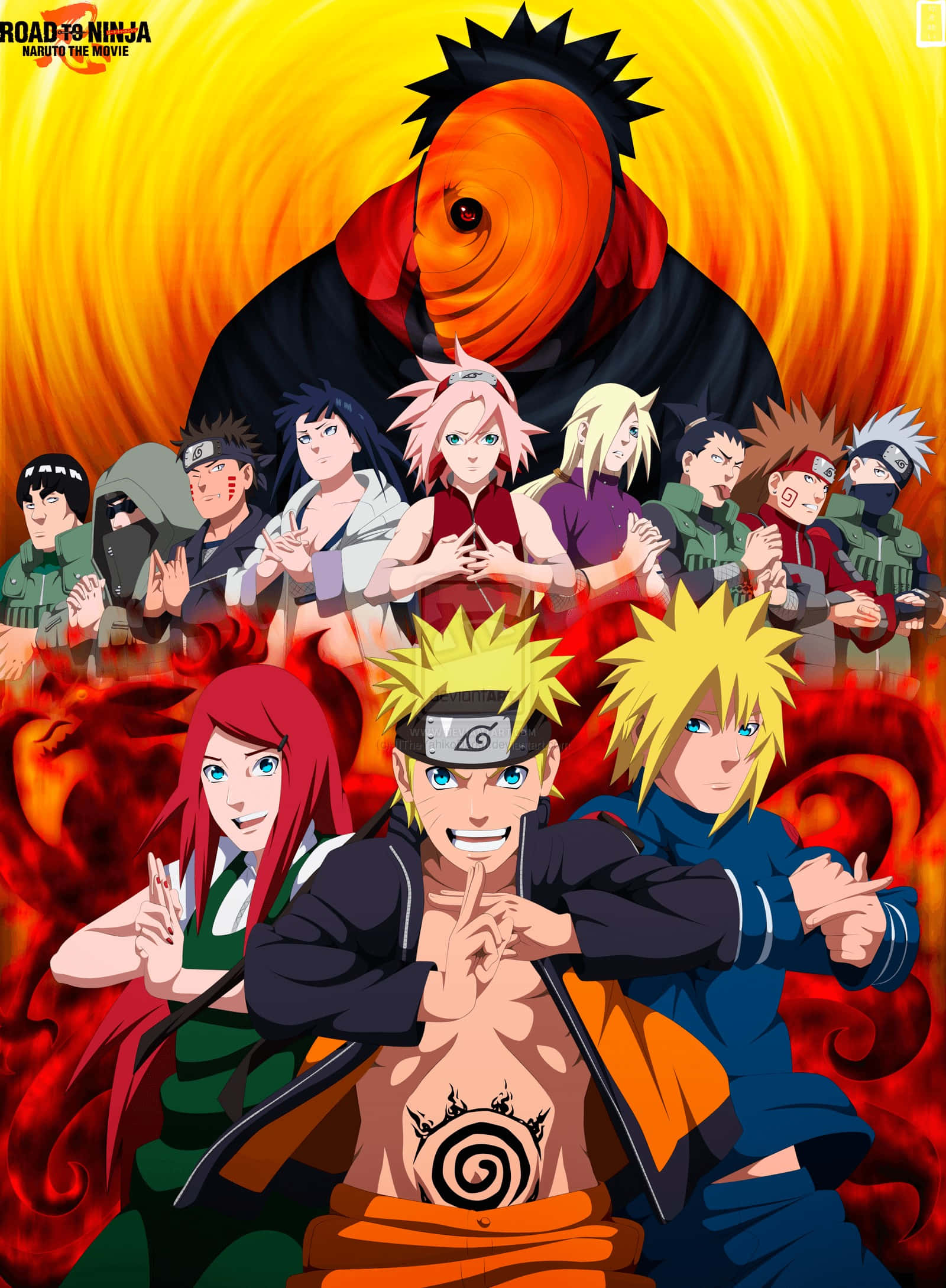 Naruto Shippuden-fliek Road To Ninja Manga Muurpapier