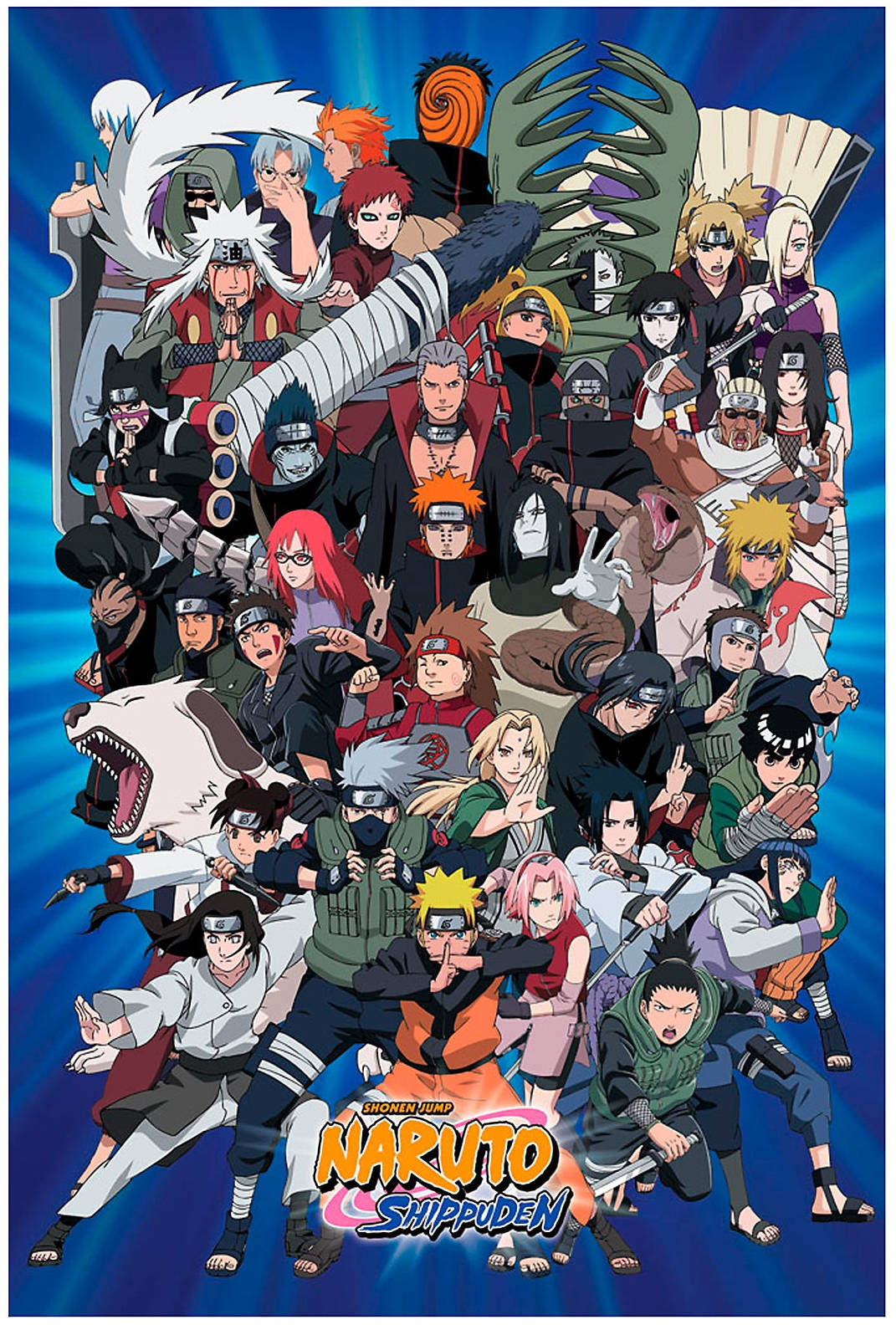 Naruto Shippuden Karakters Plakkaat Muurpapier