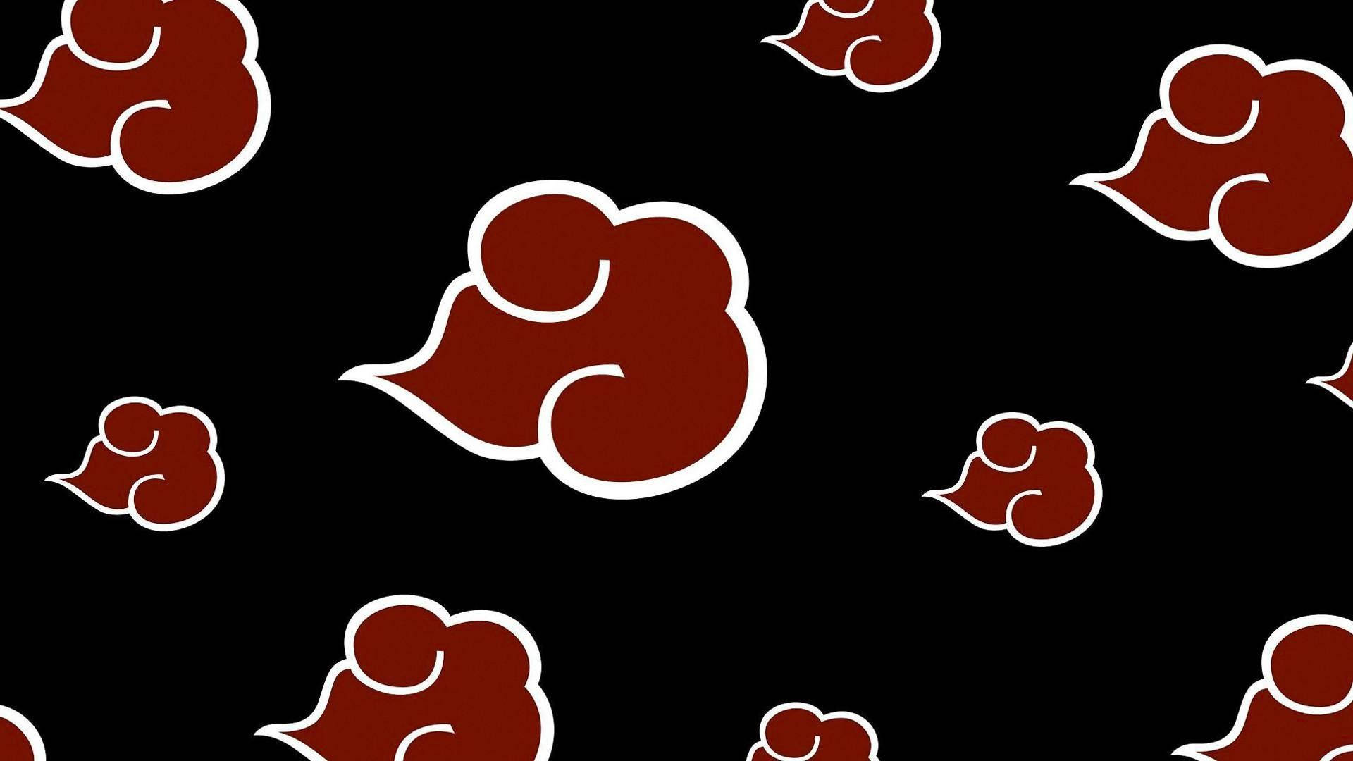 Naruto Simbool Gestileerde Wolk Muurpapier