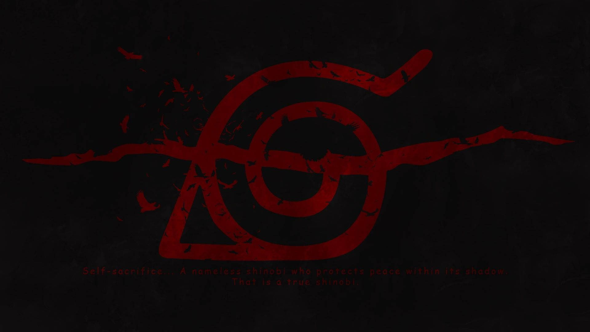 Naruto Simbool Itachi Logo Muurpapier