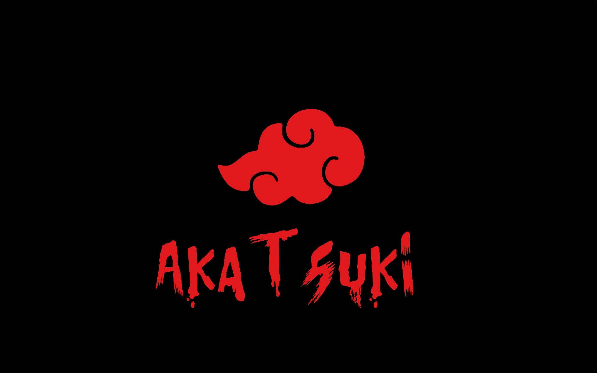 Naruto Simbool Met Akatsuki Muurpapier