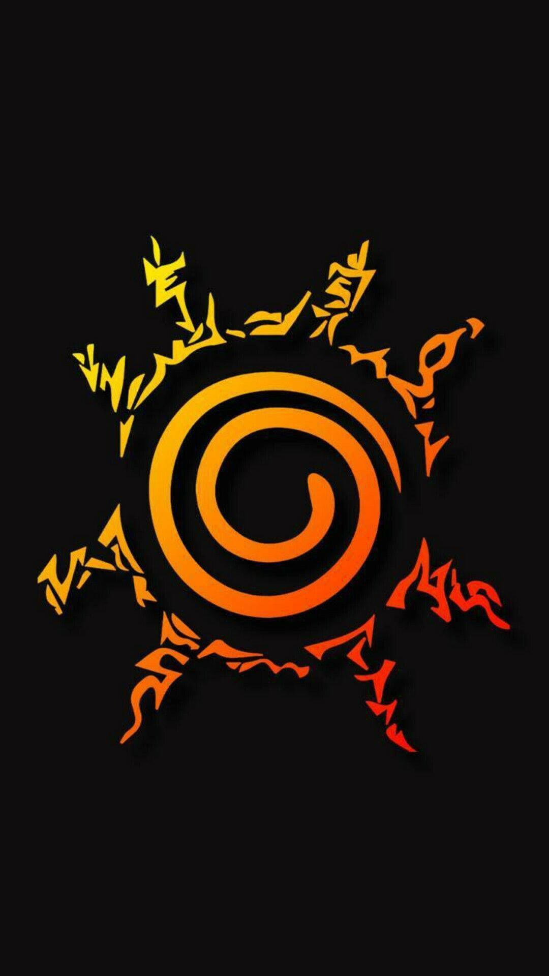 Naruto-simbool wat soos 'n son lyk Muurpapier