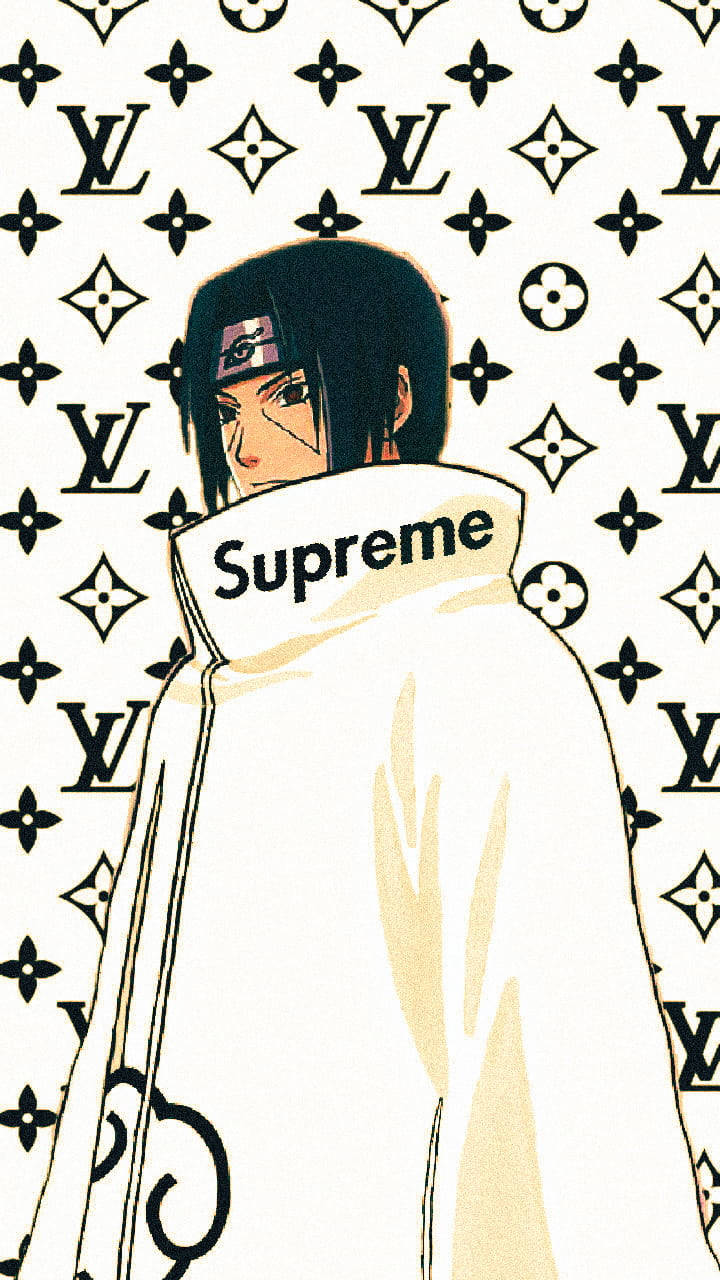 Naruto Supreme Itachi Wit Muurpapier