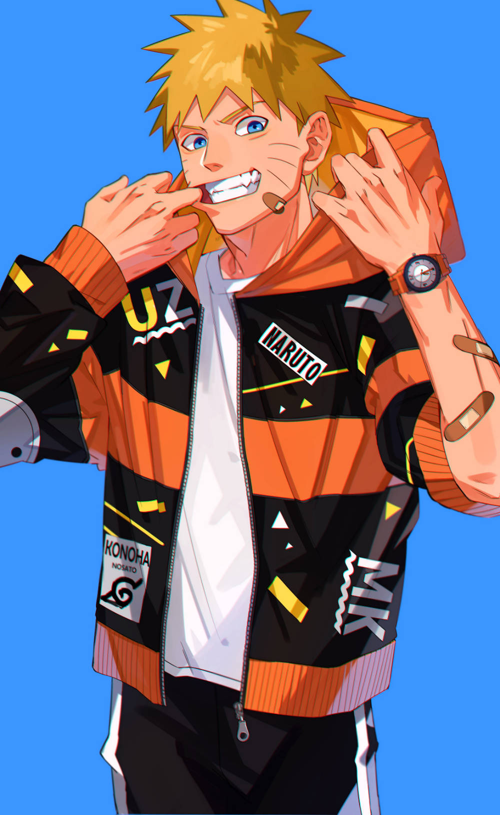 Naruto Swag In Streetwear Hoodie Muurpapier