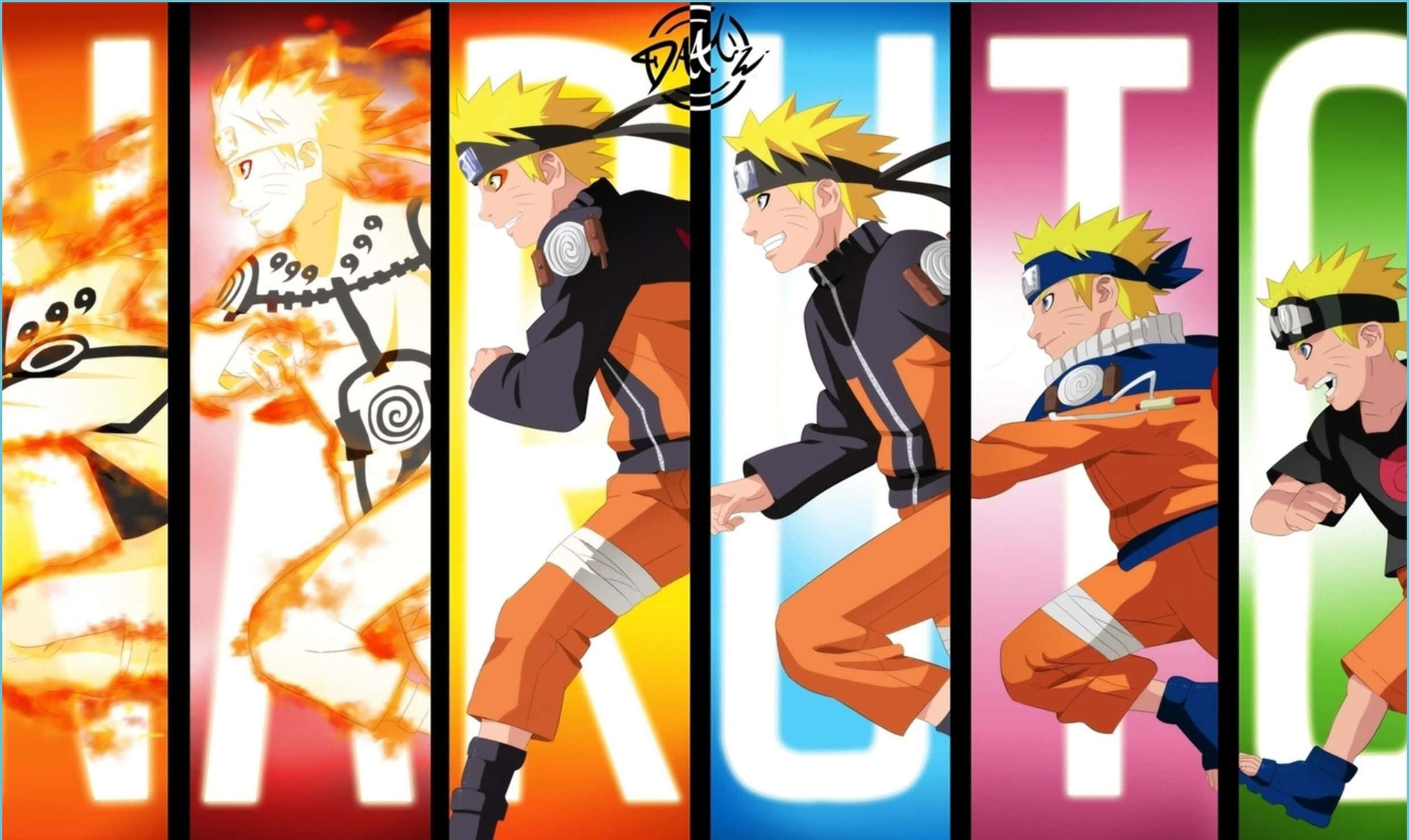 Naruto Transformeer Estetiese Rekenaar Muurpapier