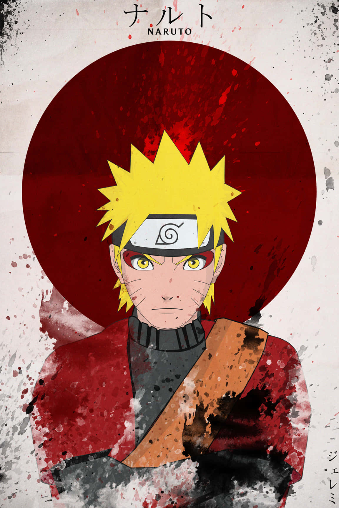 Naruto Uzumaki - Die Wil van Vuur Muurpapier