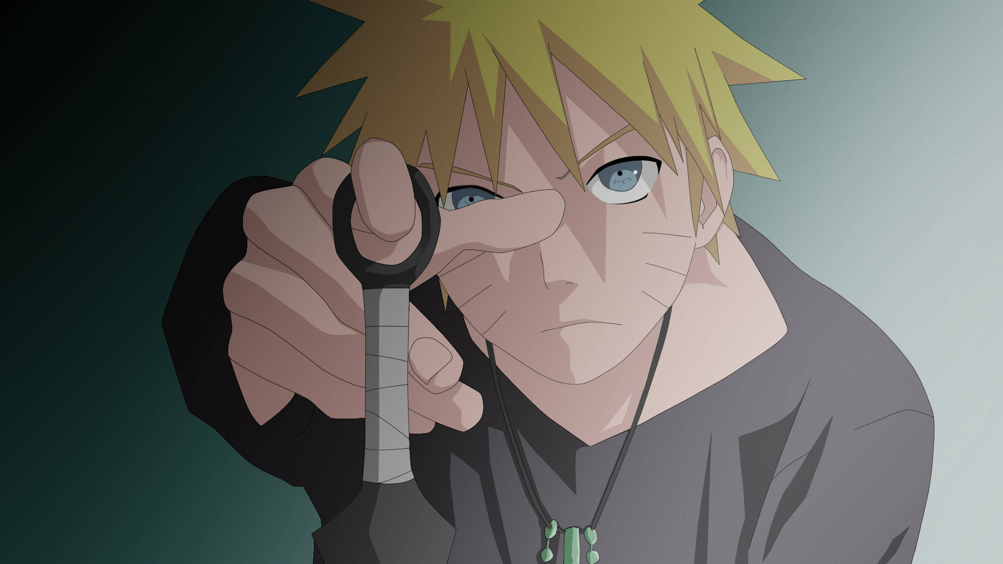 Naruto Uzumaki Eerste Hokage Halssnoer Muurpapier
