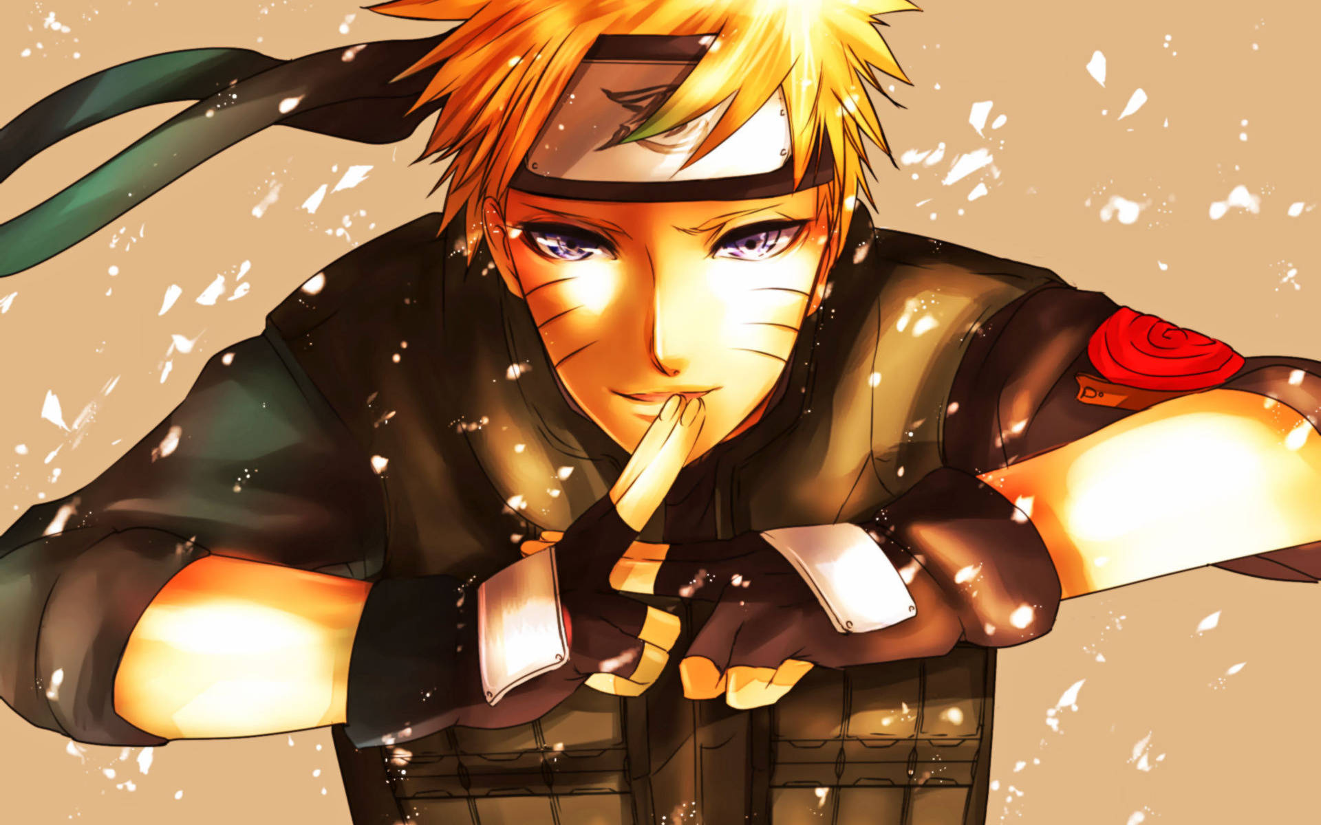 Naruto Uzumaki Fan Kuns Muurpapier