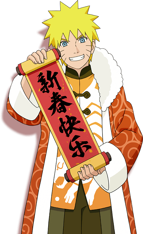Naruto Uzumaki Hokage-kleed Muurpapier