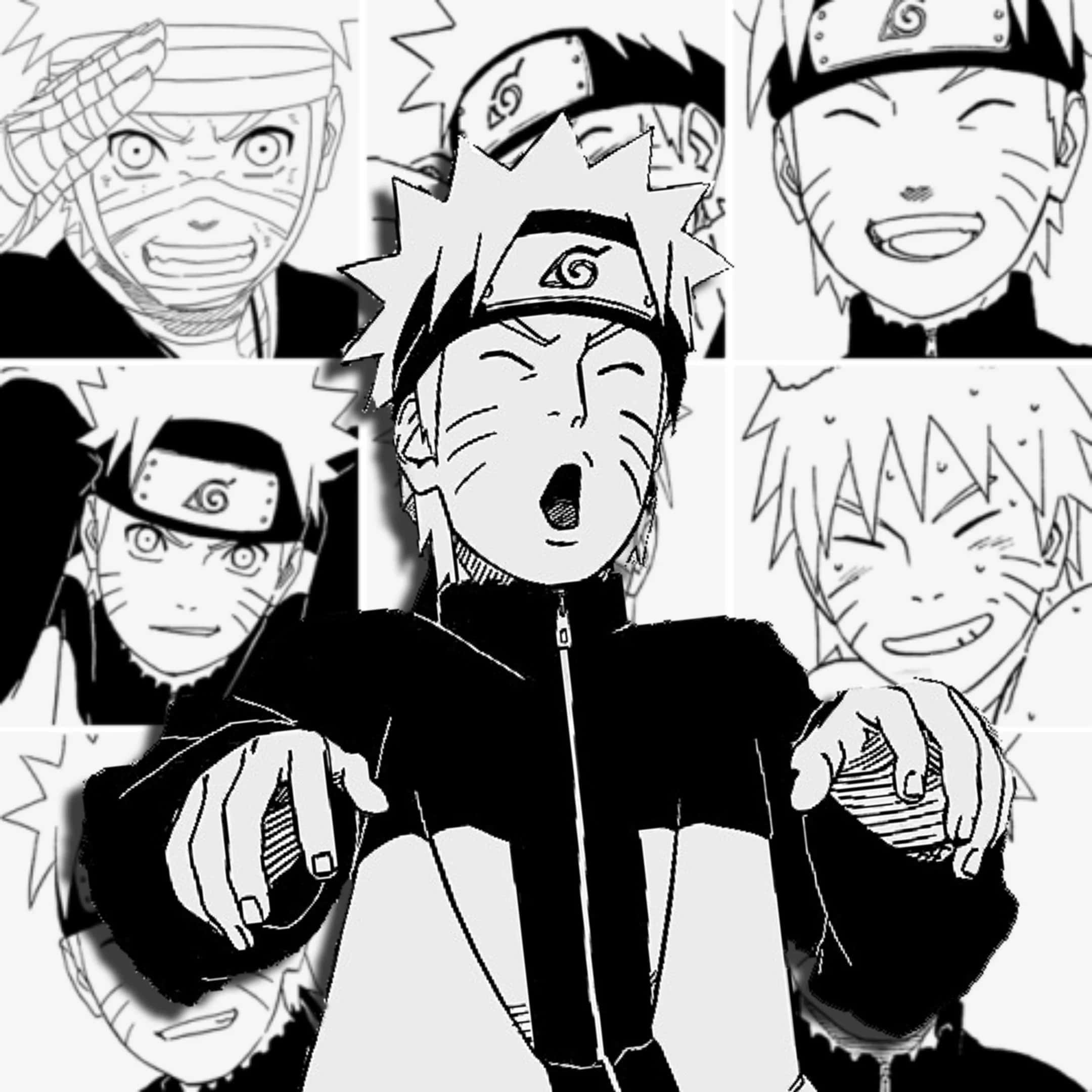 Naruto Uzumaki van die Blaarvillage Muurpapier
