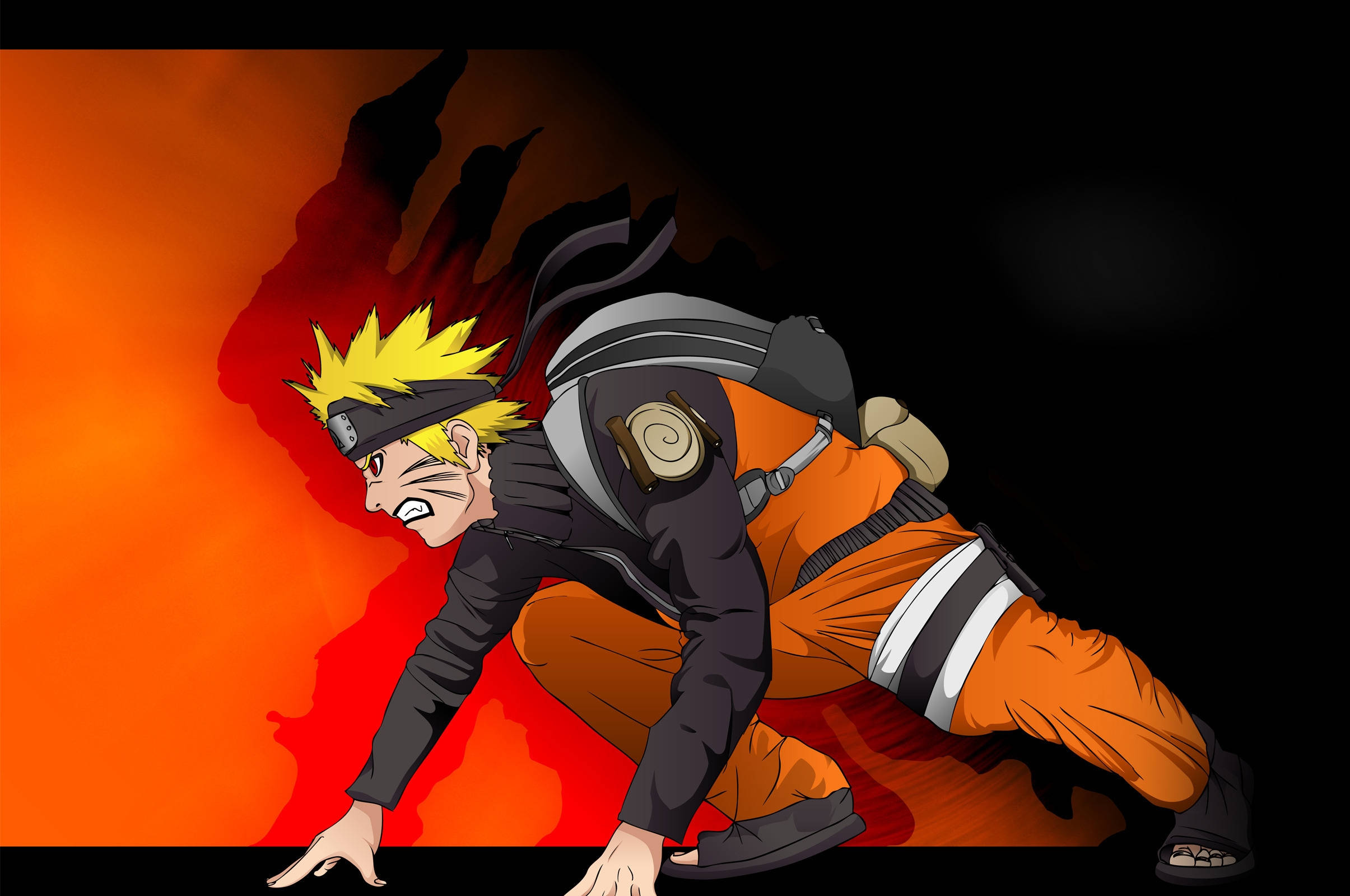 Naruto Vegstelsel Plakkaat Muurpapier