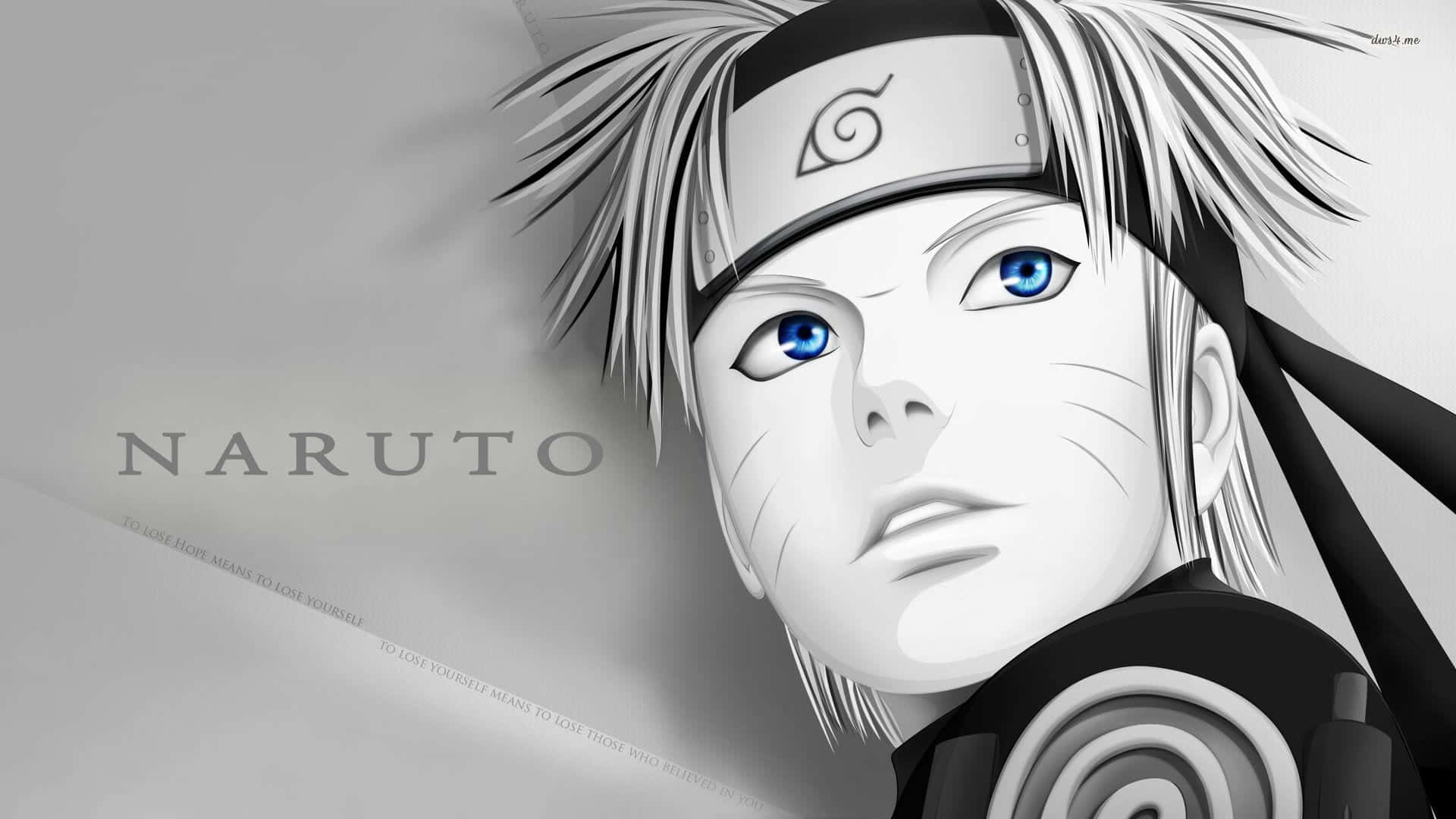 Naruto Wit Blou Oë Muurpapier