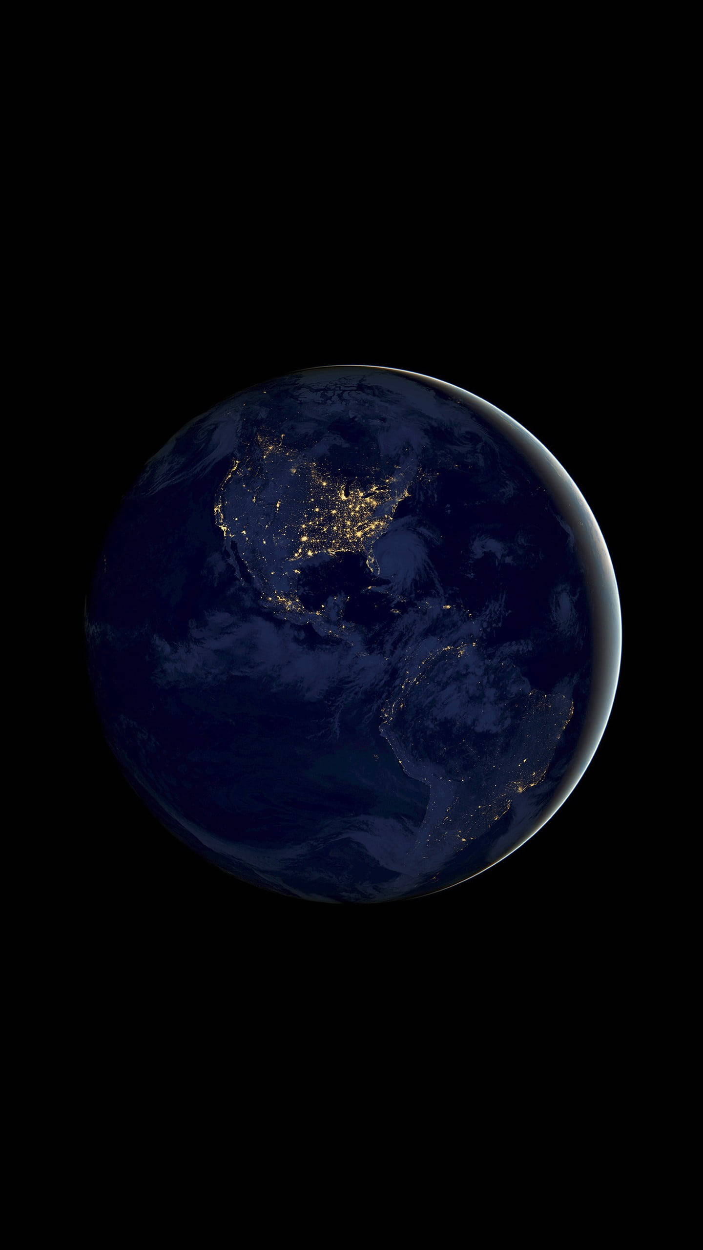 NASA iPhone Aarde Nag Muurpapier