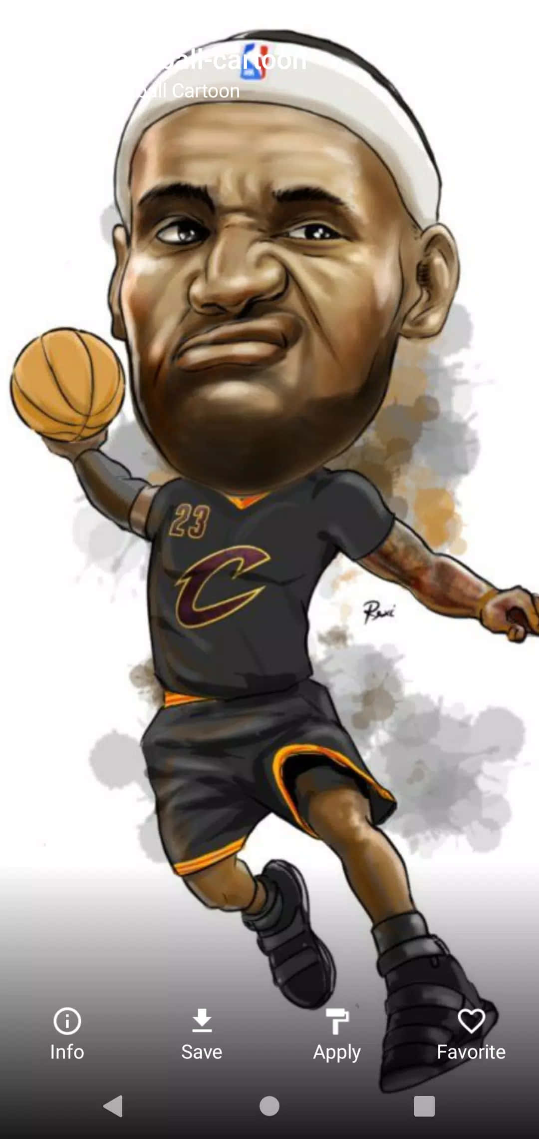 "NBA Spotprent" Muurpapier