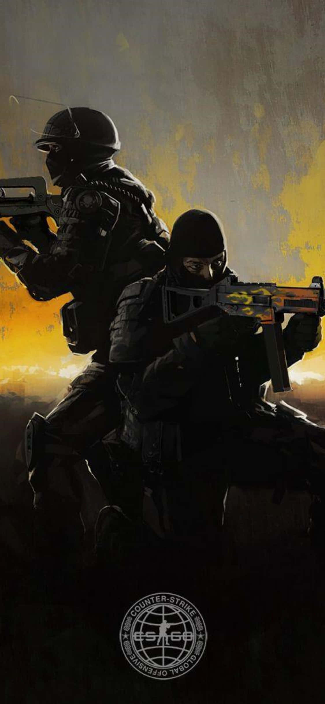 "Neem dit op teen teenstanders in Counter-Strike: Global Offensive vanaf jou iPhone XS!" Muurpapier