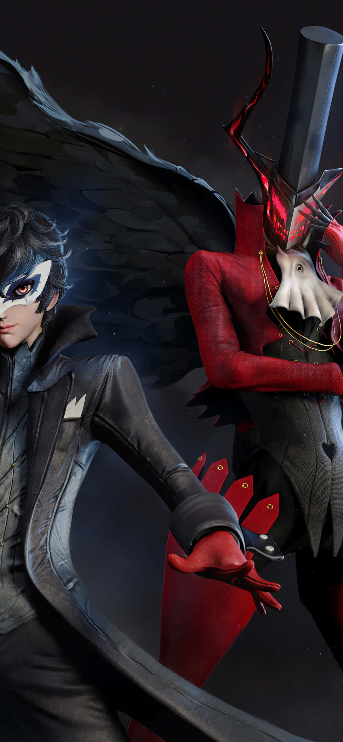 Neem jou Spookdief-ervaring na die volgende vlak met die Persona 5 iPhone Muurpapier