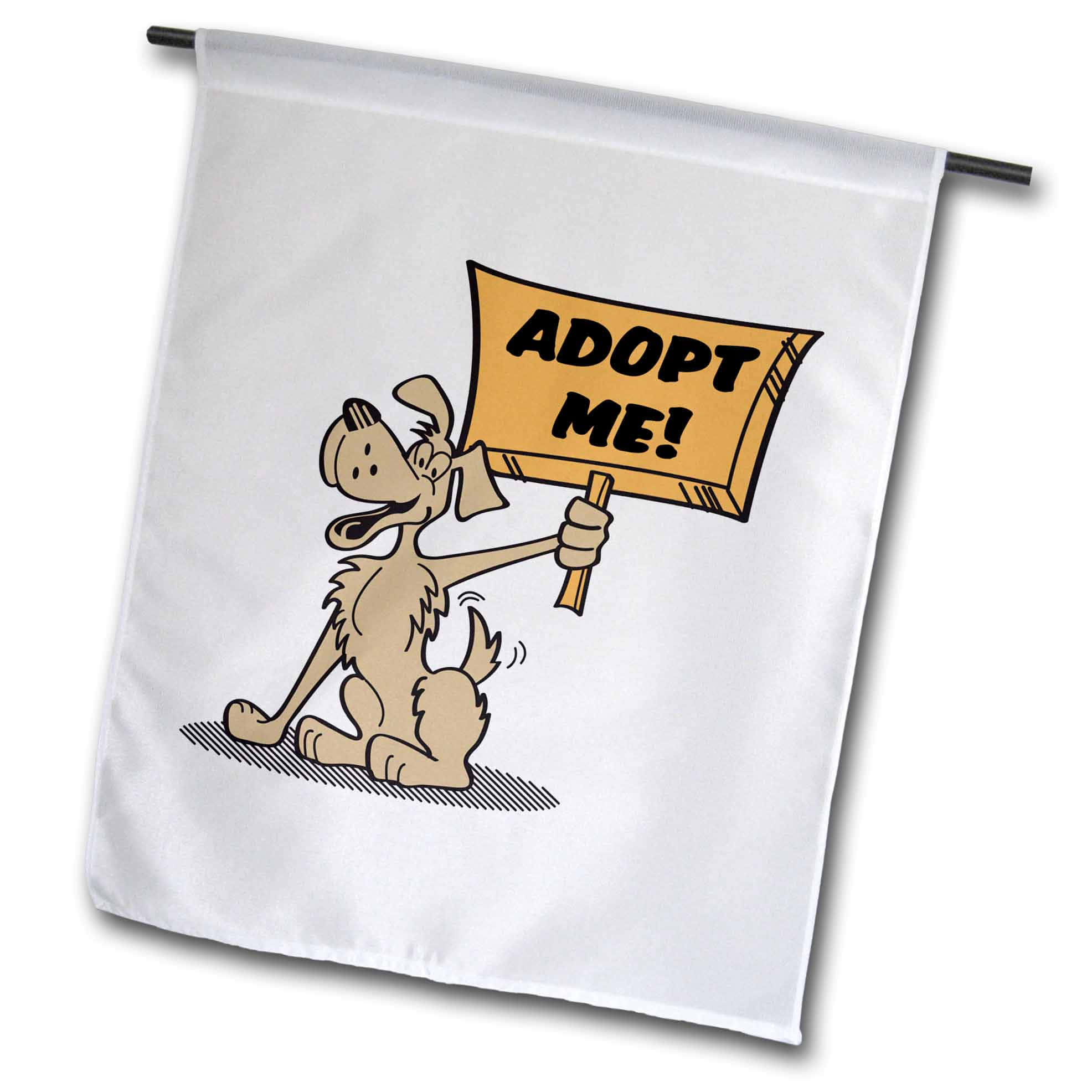 neem my aan hond huis vlag Muurpapier