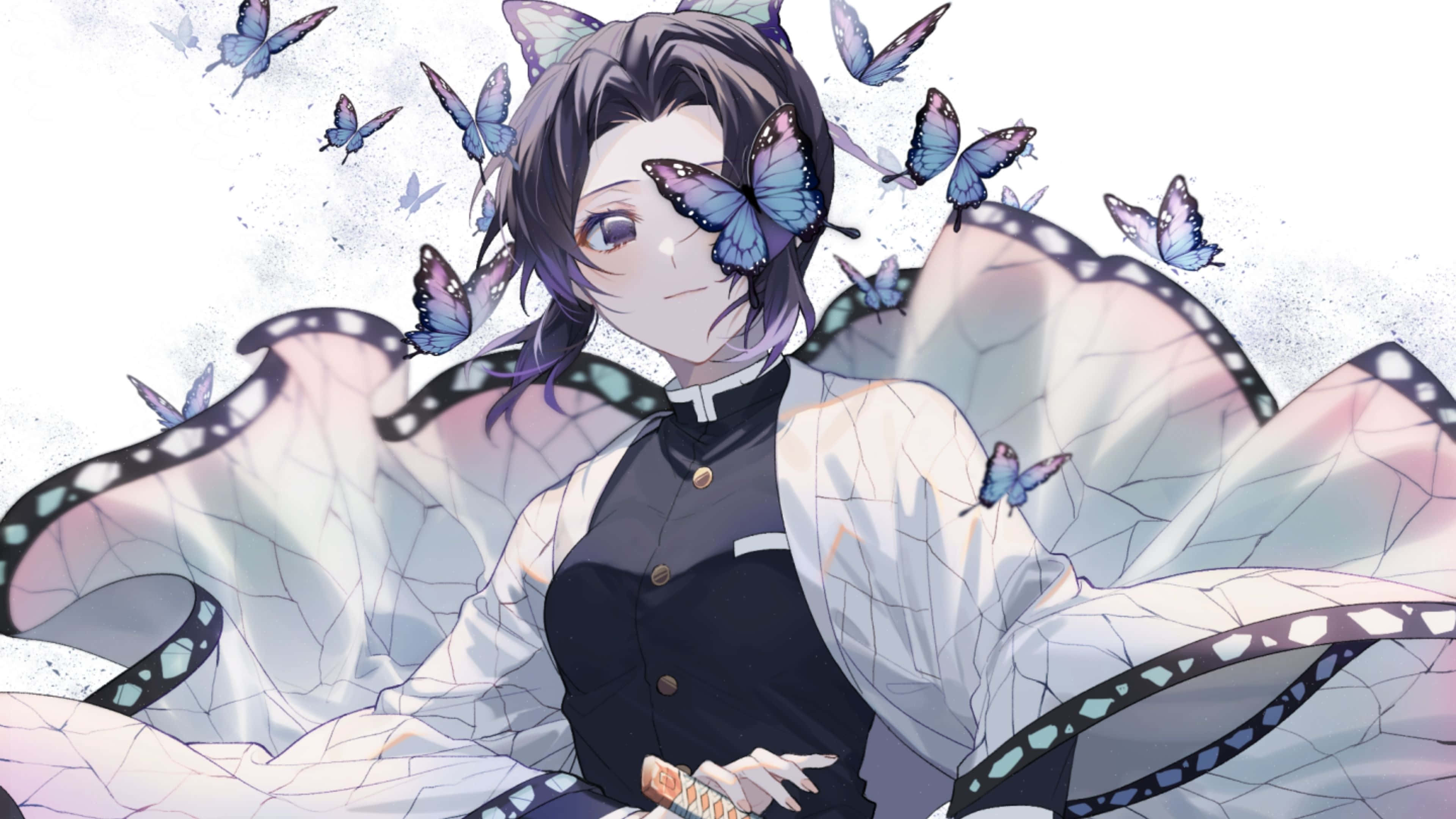 Neem 'n breek by Hinokami-berg in Demon Slayer Muurpapier