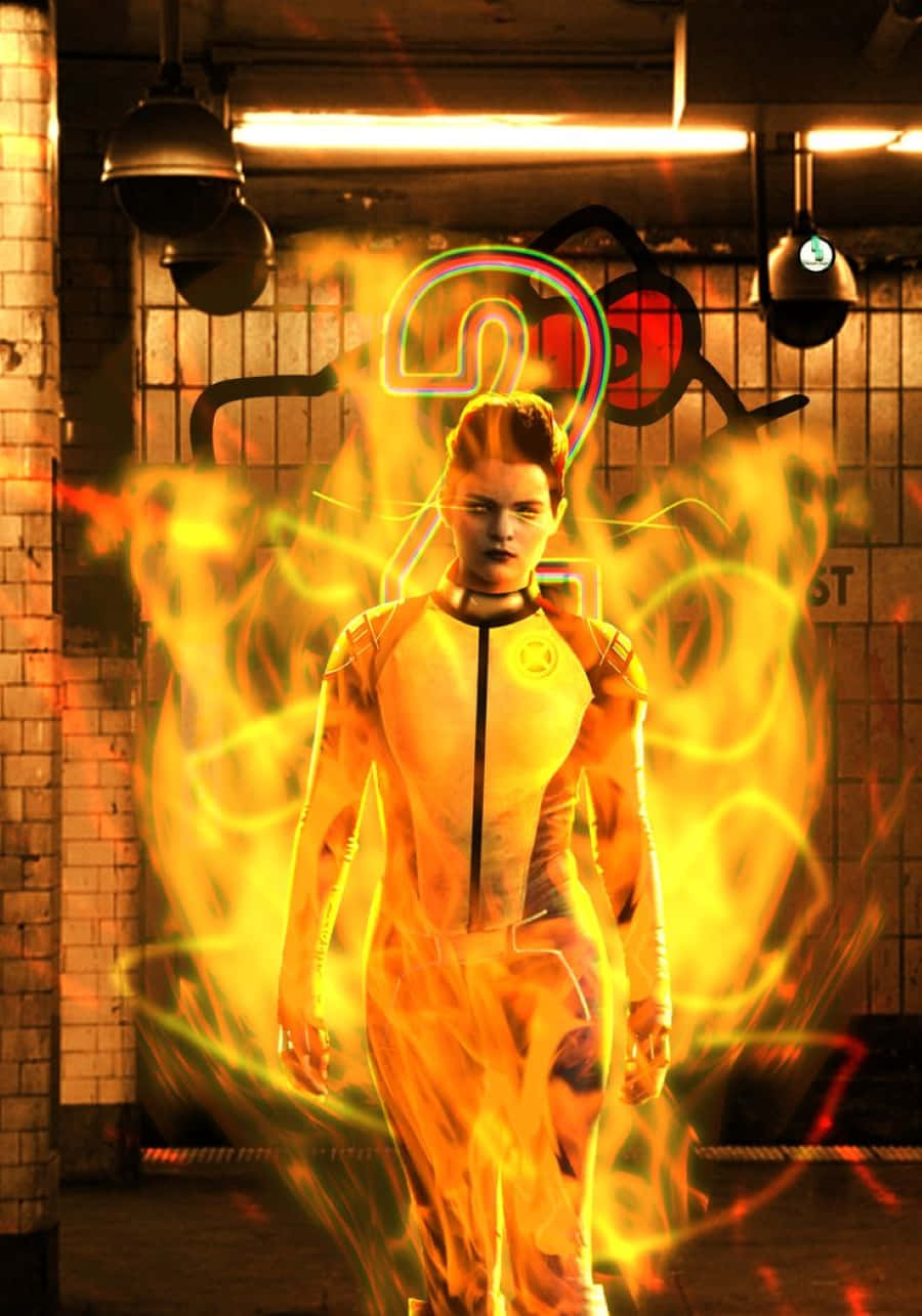 Negasonic Tiener Oorlogshoof in Aksie Muurpapier