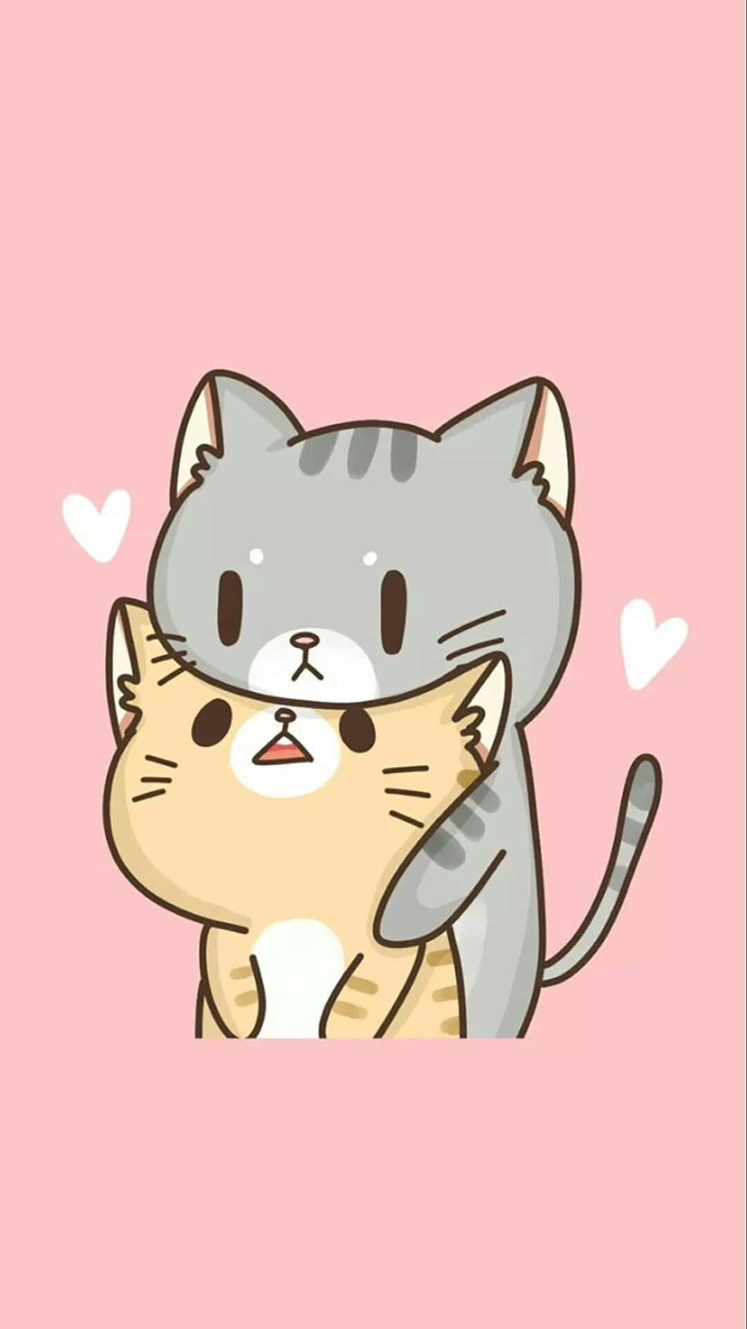 Neko Gato Kawaii Anime Kat Muurpapier