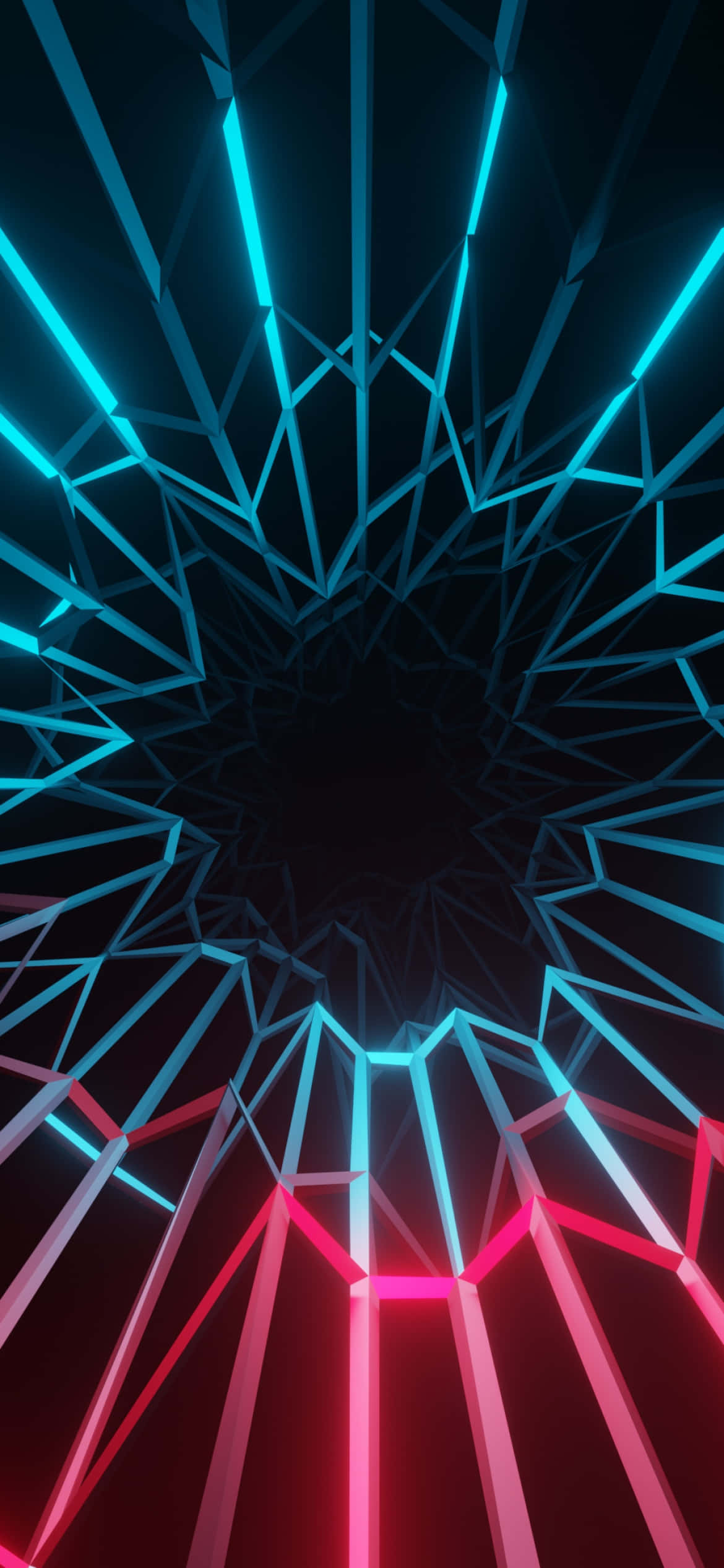 Neon Elektriese Ligte iPhone Muurpapier