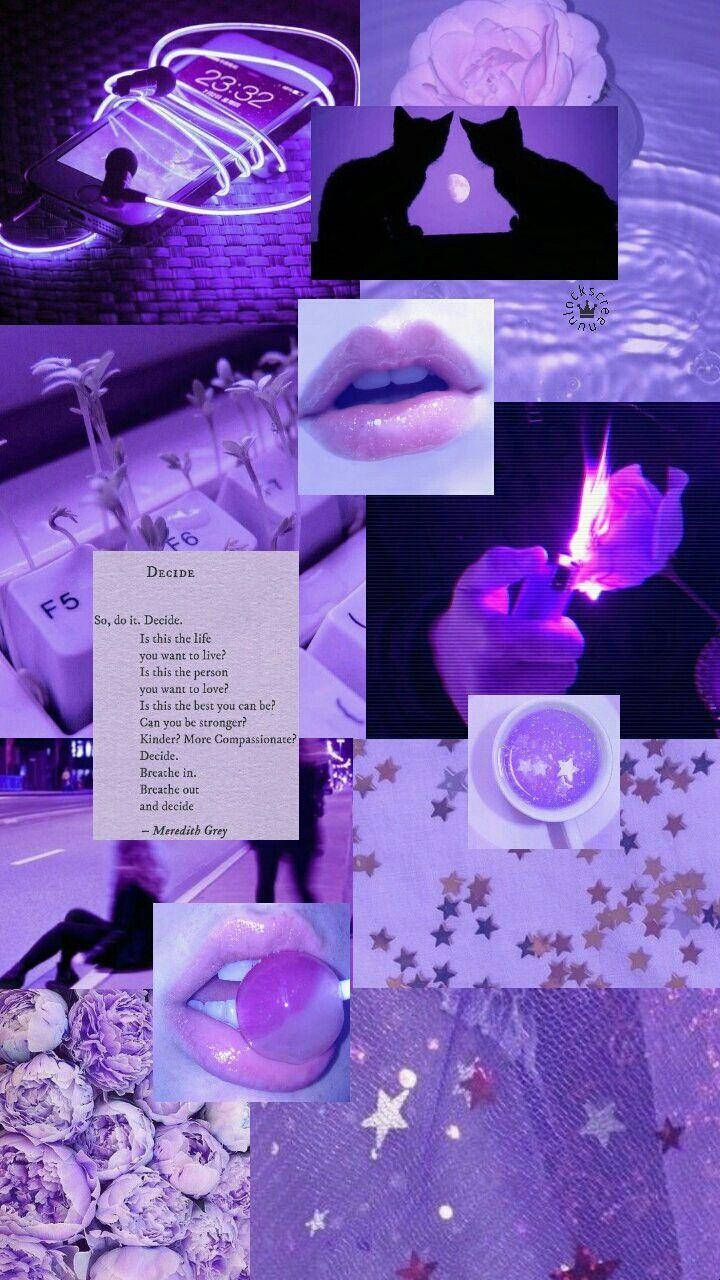 Neon en Pastel Pers Tumblr Collage Muurpapier