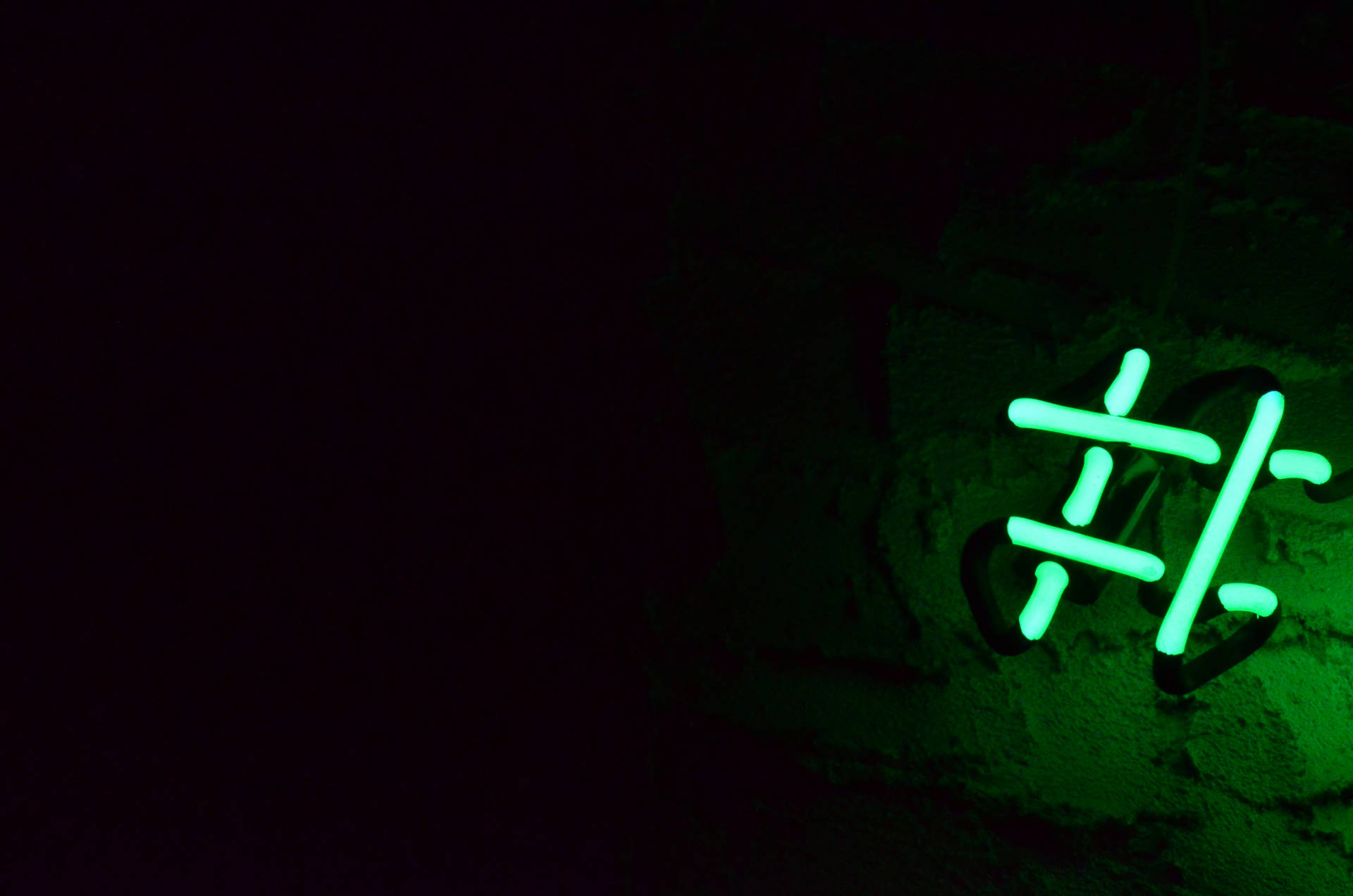 Neon Groen Heksteek agtergrond — Donkergroen Muurpapier