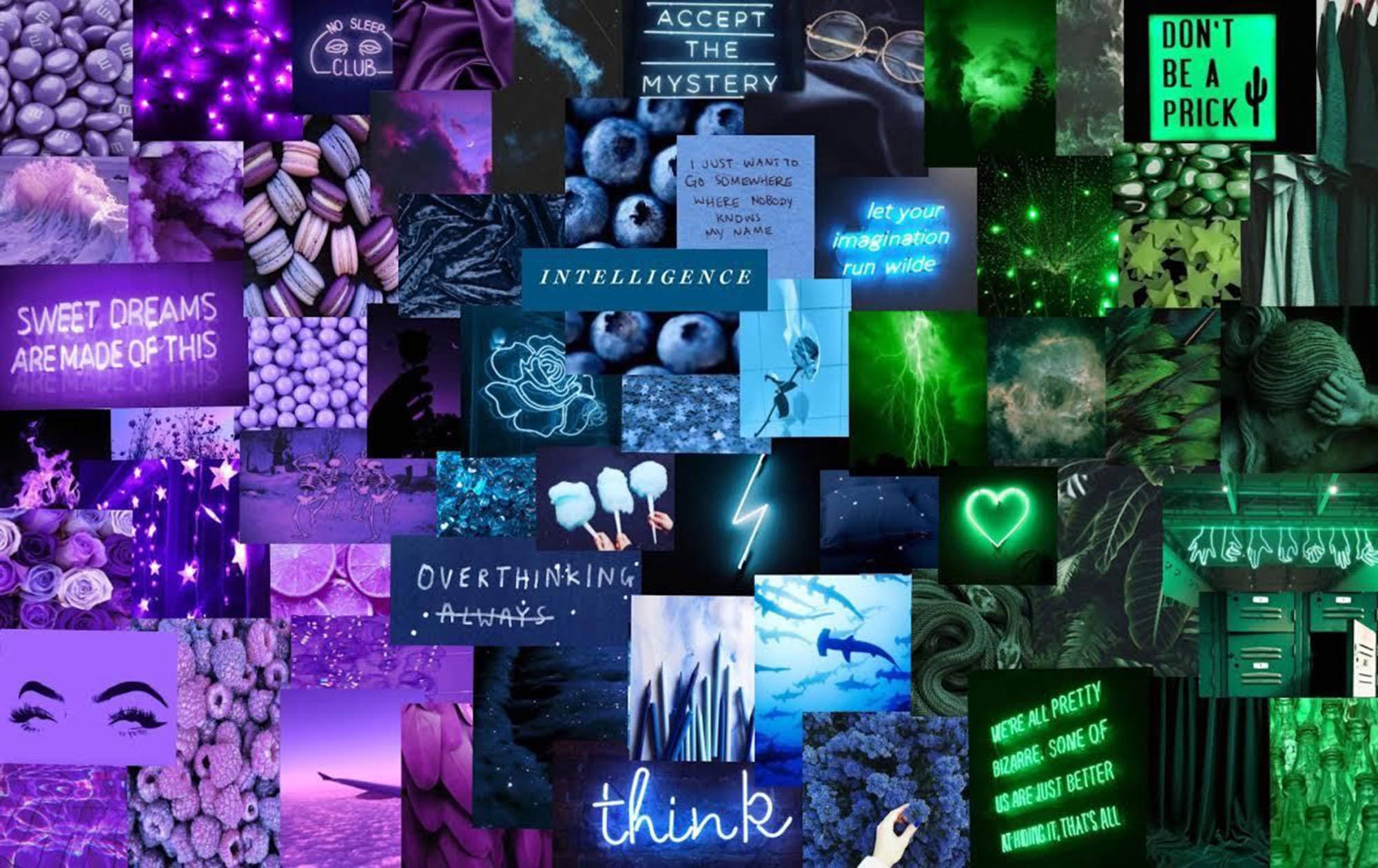 Neon Indie-estetika Muurpapier