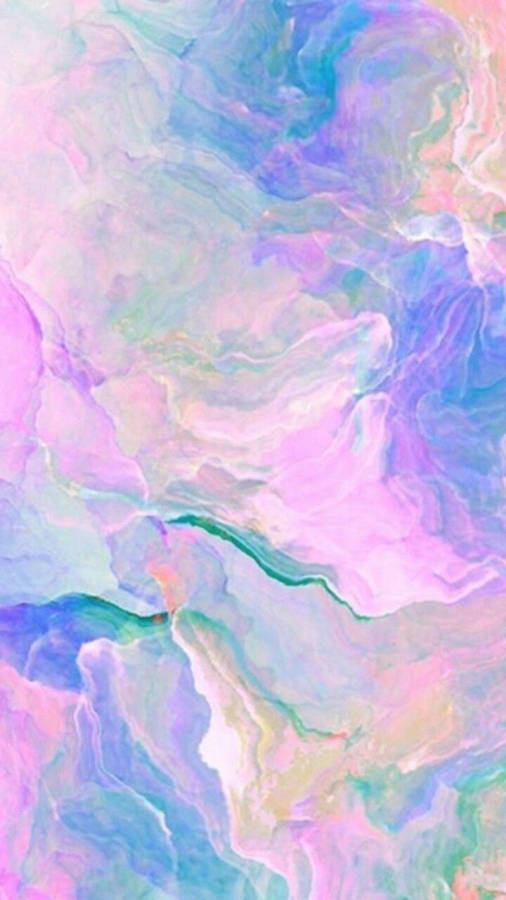 Neon Pastel Marmer Kuns Muurpapier