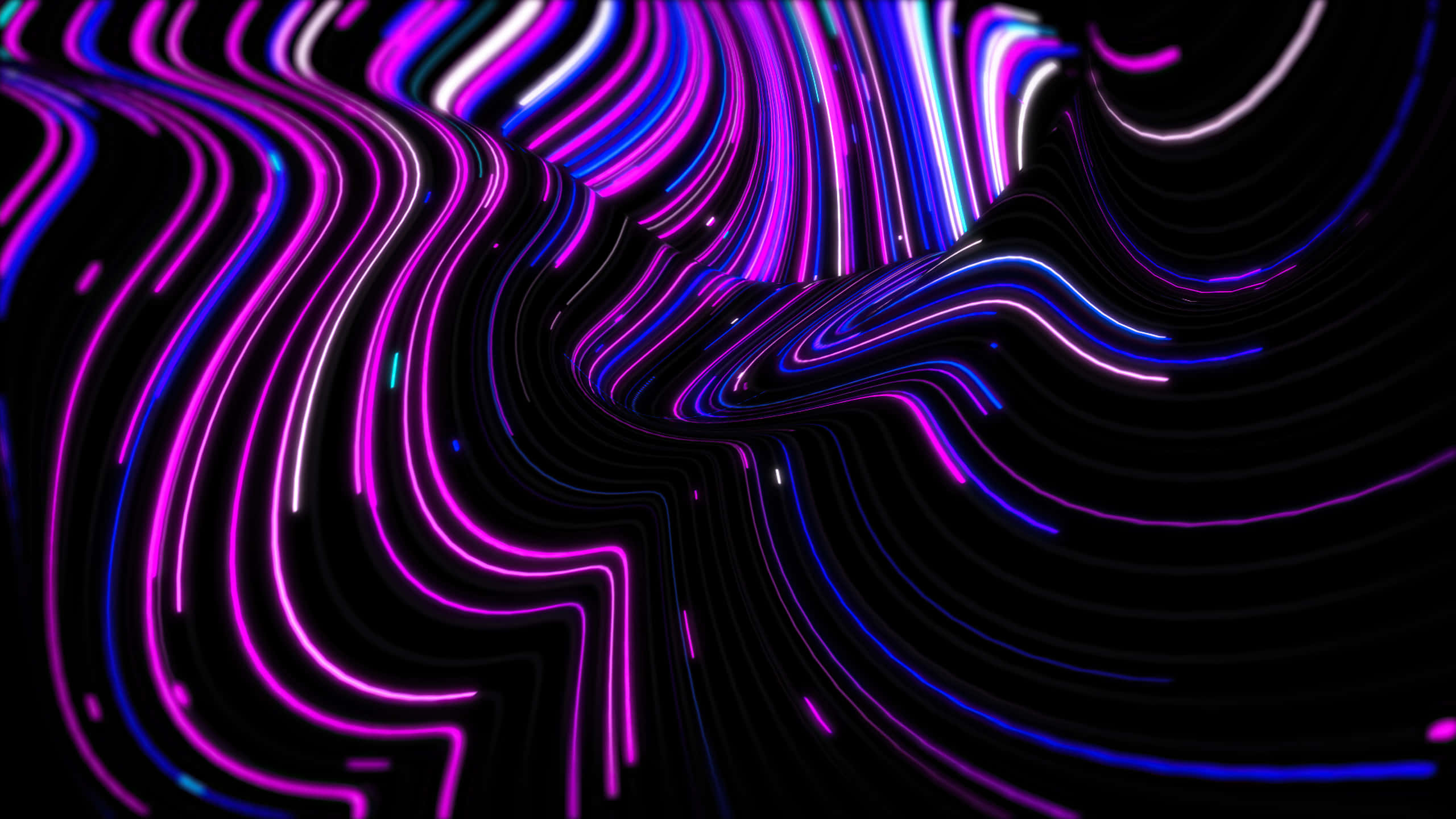 Neon Pers Abstrakte Lyne 1440p AMOLED Agtergrond Muurpapier