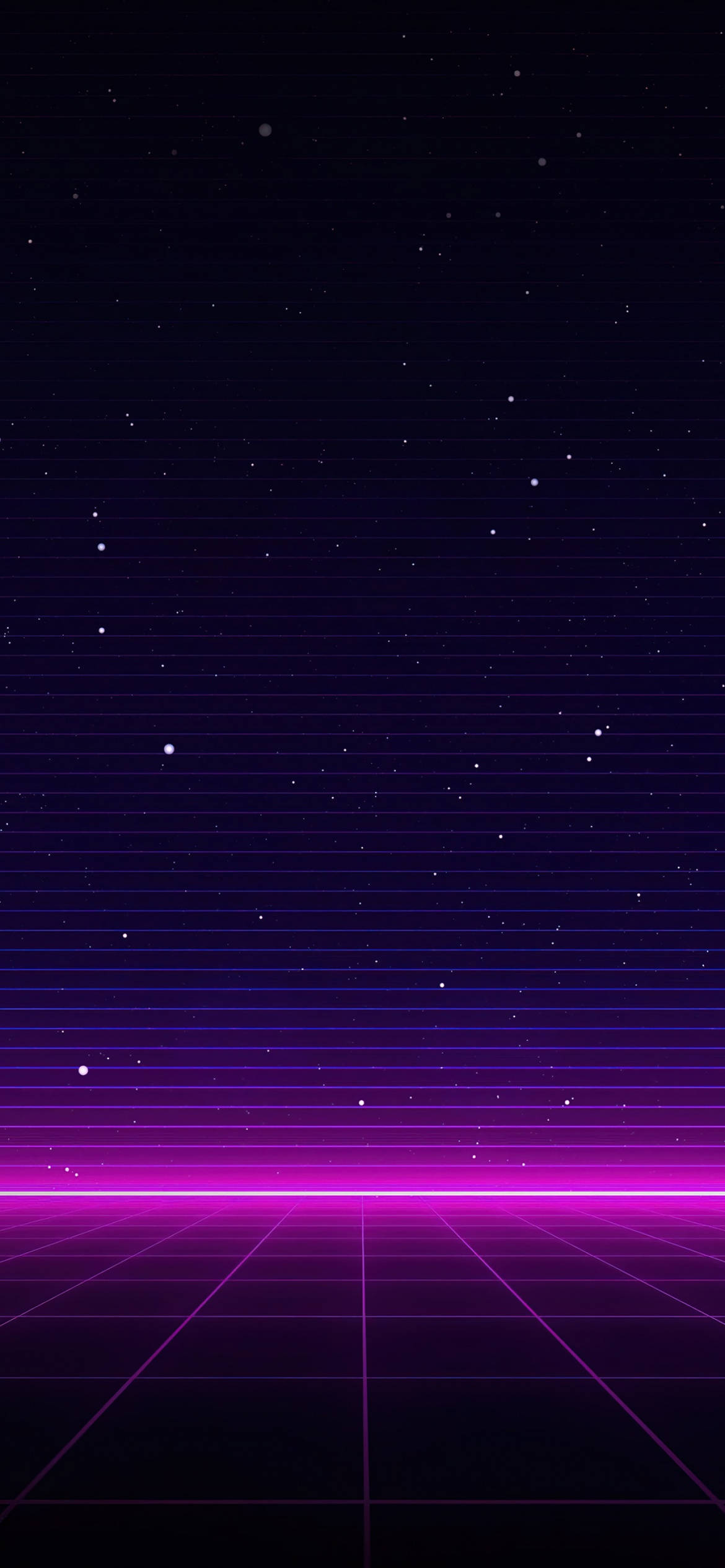 Neon Pers iPhone Galaxy-strepe Muurpapier