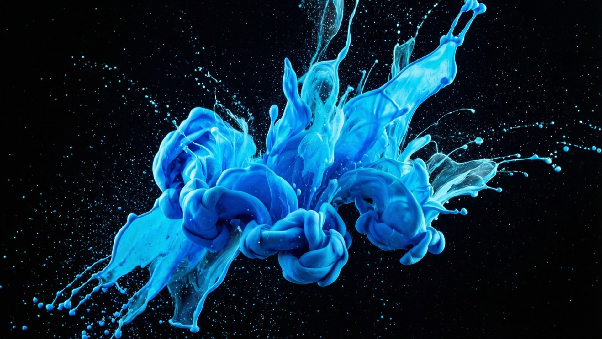 Neon Spatsel Muurpapier