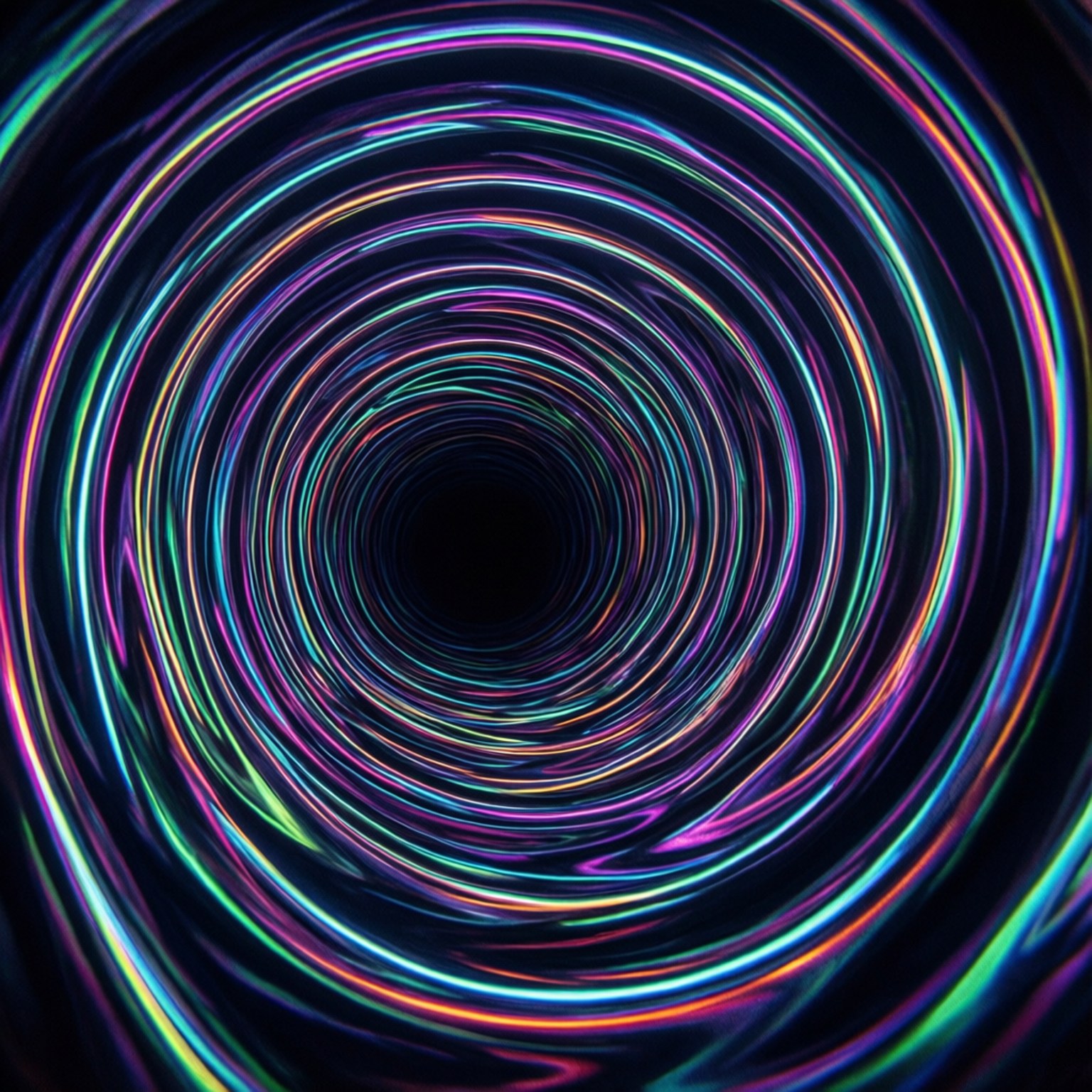 Neon Spiraal Muurpapier