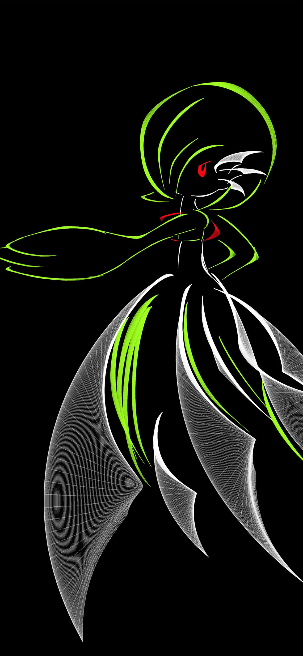 Neon Tsareena Kunswerk Muurpapier