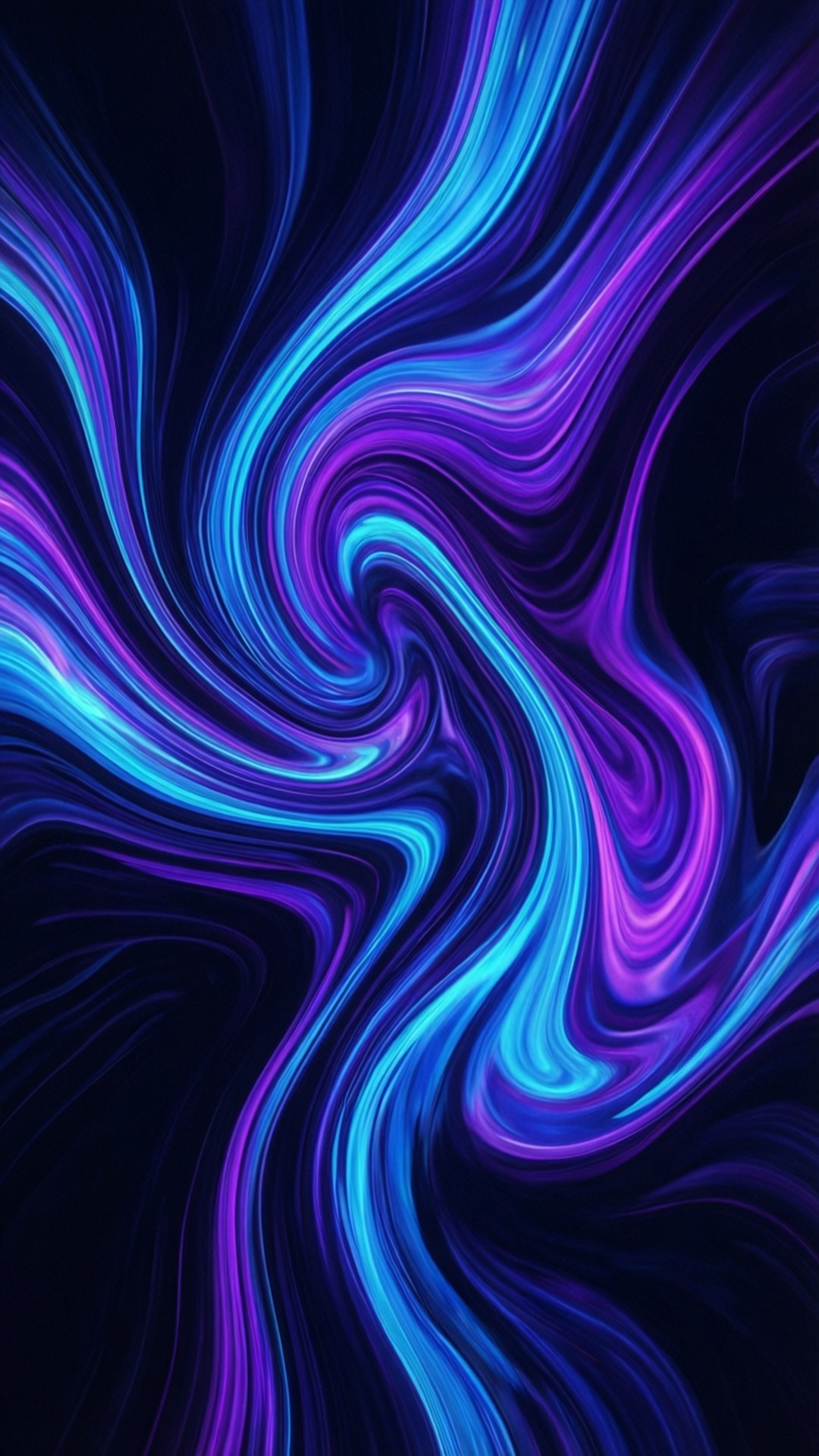 Neon Vloeistof Draaie Muurpapier