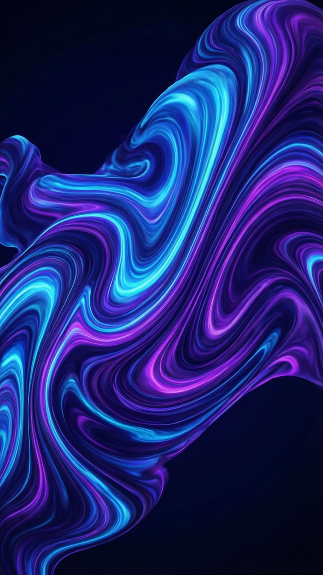 Neon Vloeistof Draaie Muurpapier