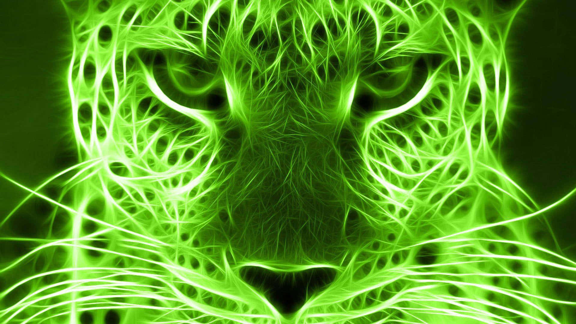 Neongroen Agtergrond Muurpapier