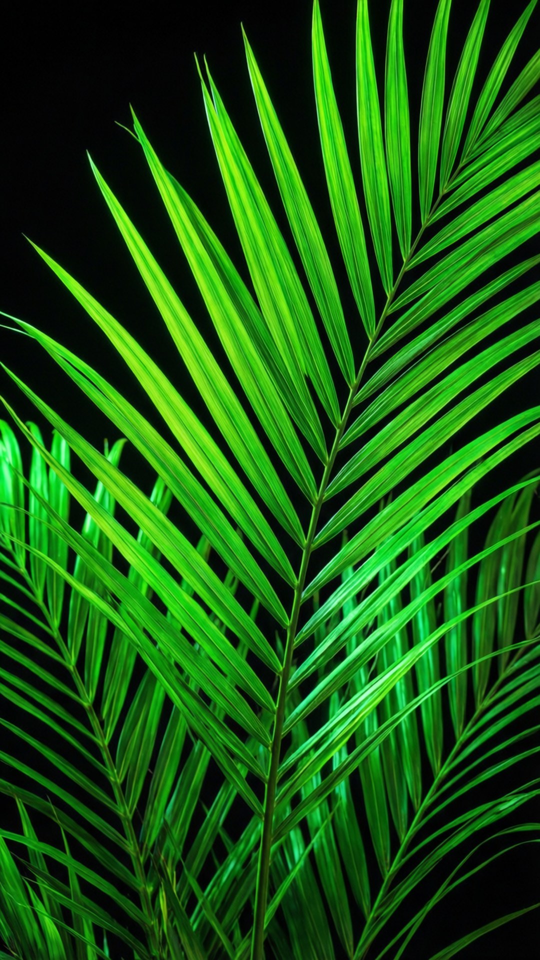 Neonpalm Muurpapier