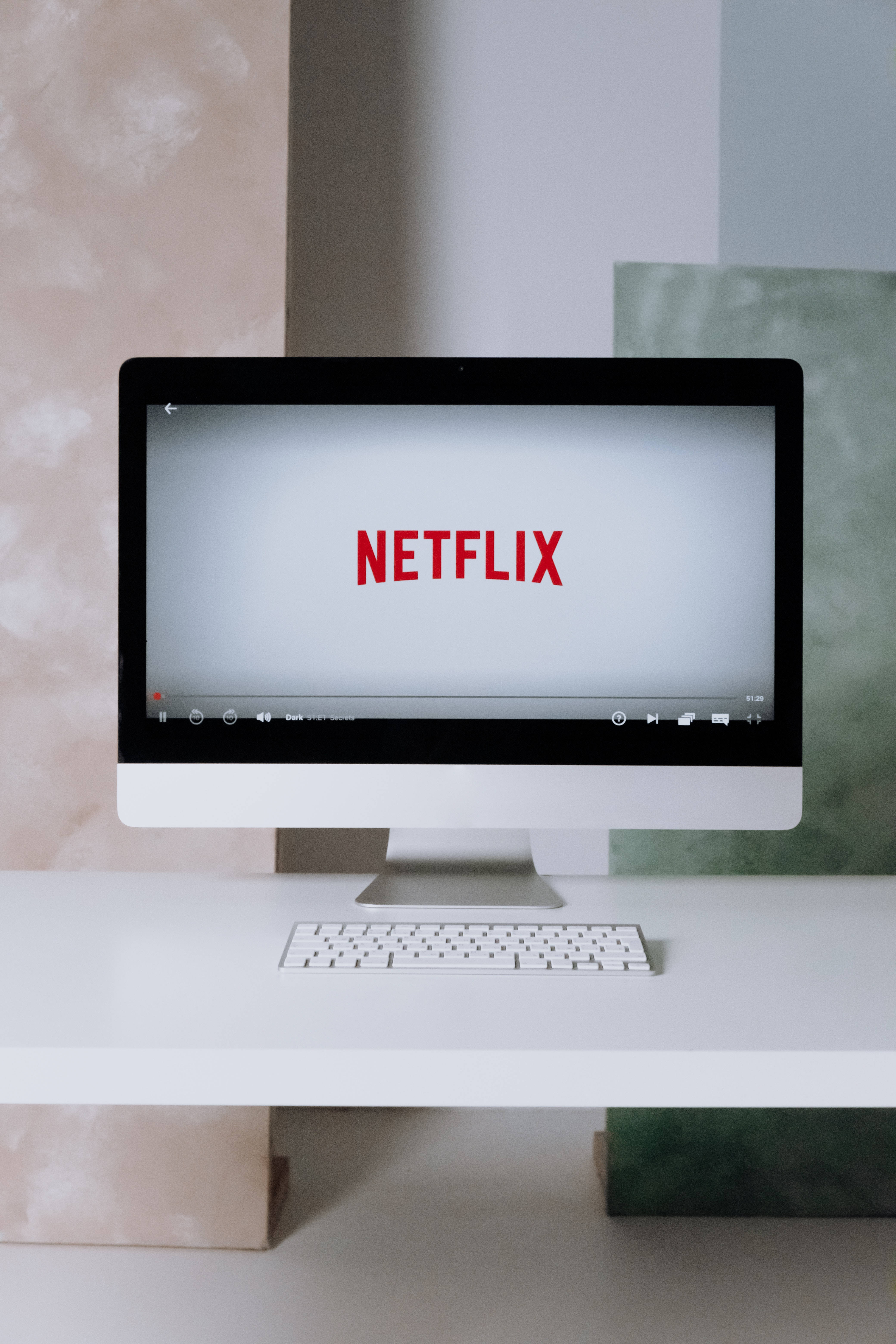 Netflix op Rekenaarskerm Muurpapier