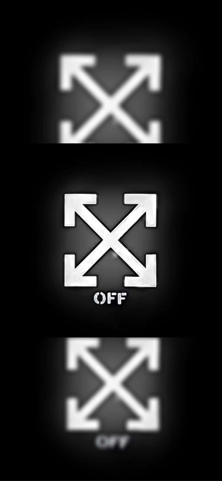 Netjiese Logo Off White iPhone Muurpapier