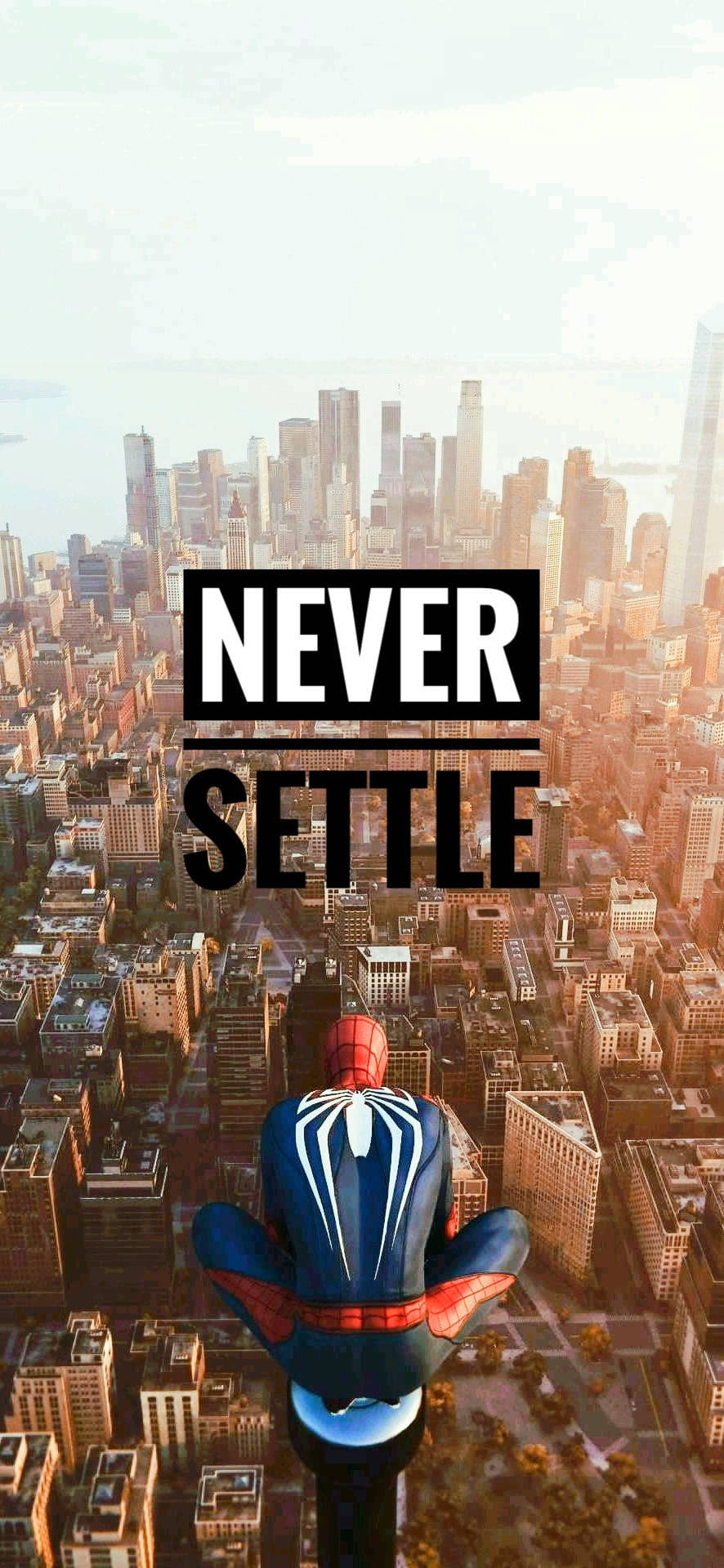 Never Settle New York Background Muurpapier