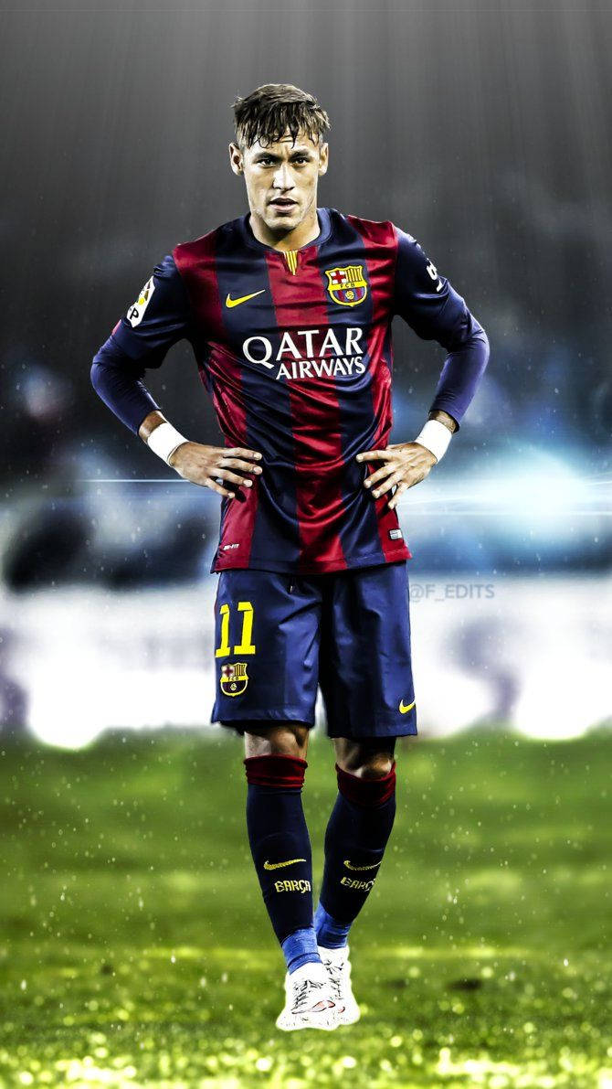 Neymar Barcelona No.11-agtergrond.