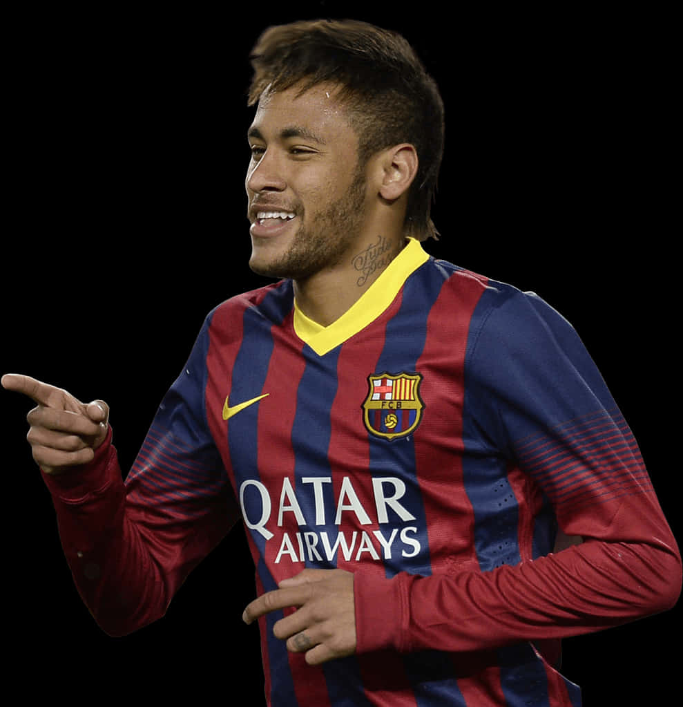 Neymar Barcelona Wedstryd Oomblik Muurpapier