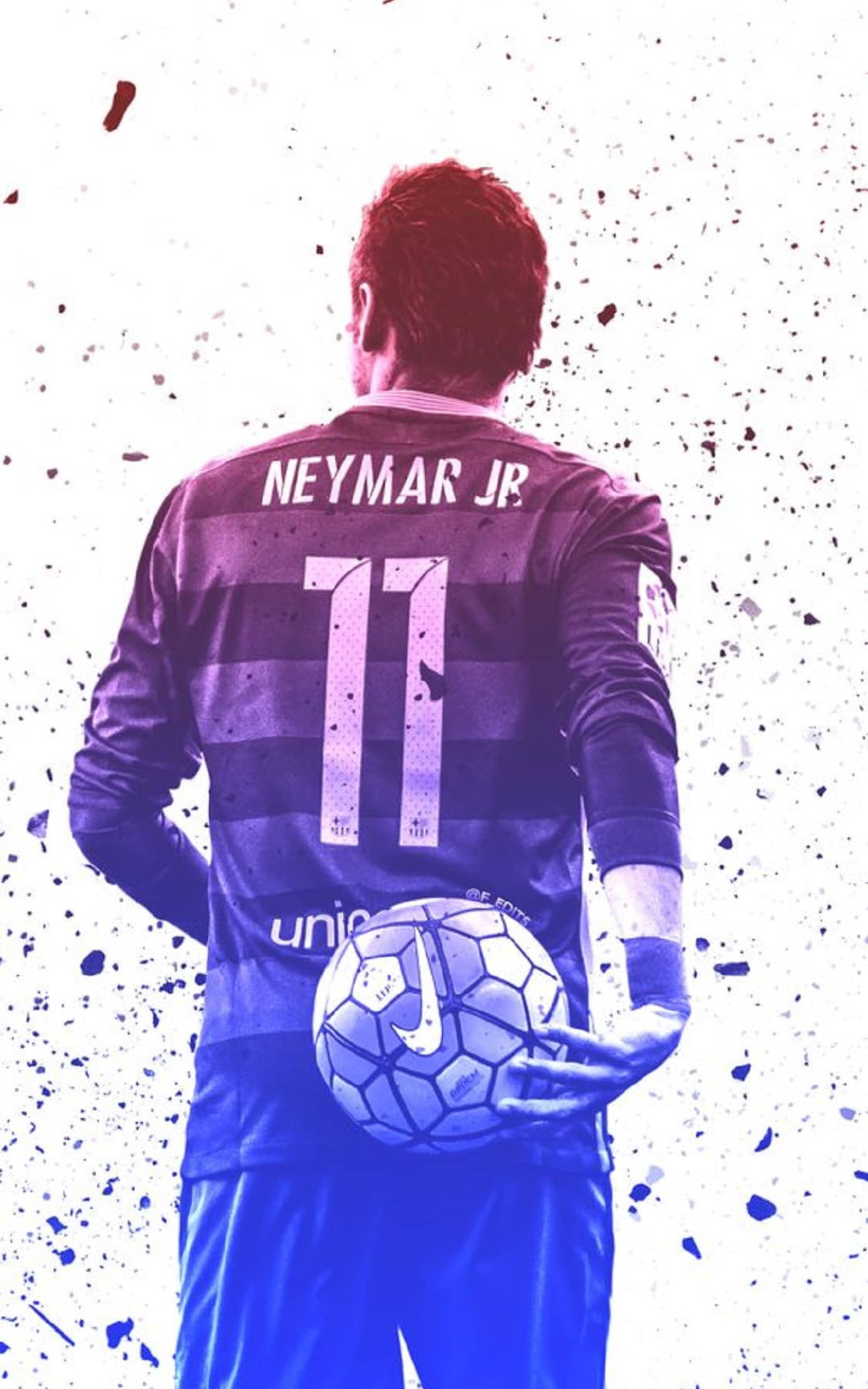 Neymar Jr Aanhangerkuns 11 Trui Muurpapier