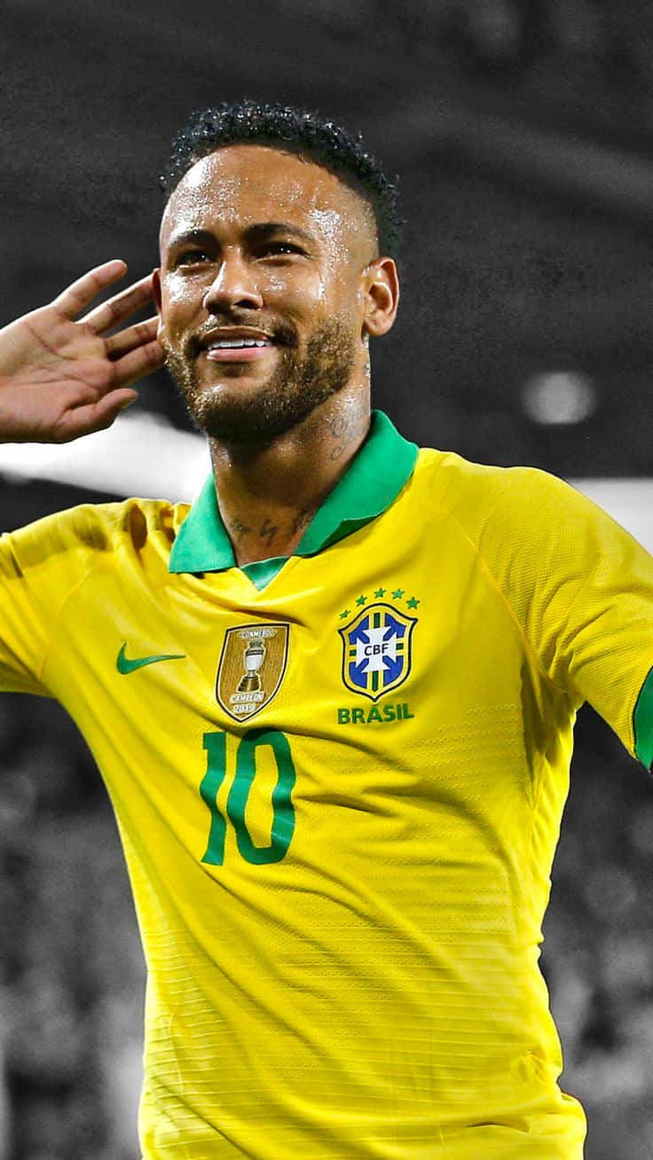 Neymar Jr. betree die veld - Sokkerster Muurpapier