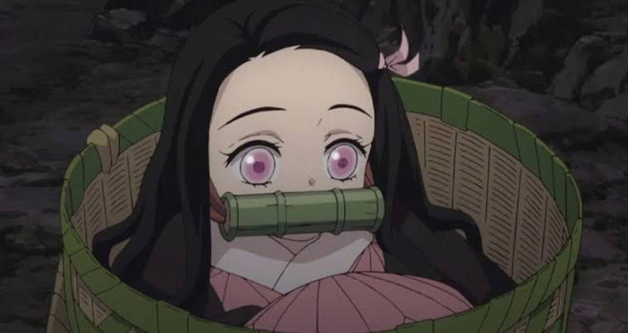 Nezuko van Demon Slayer Muurpapier