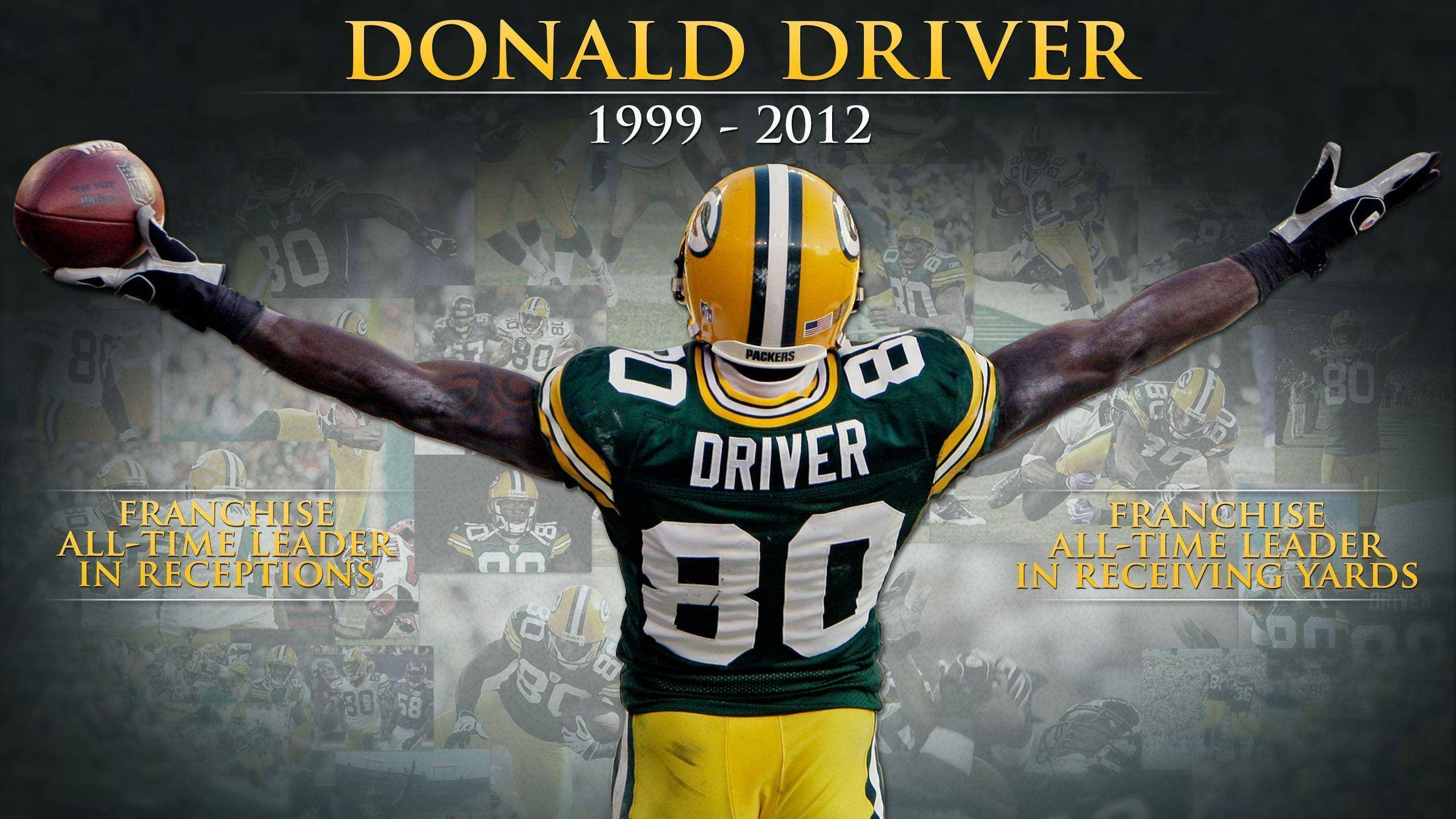 NFL Amerikaanse Voetbalspeler Donald Driver Muurpapier