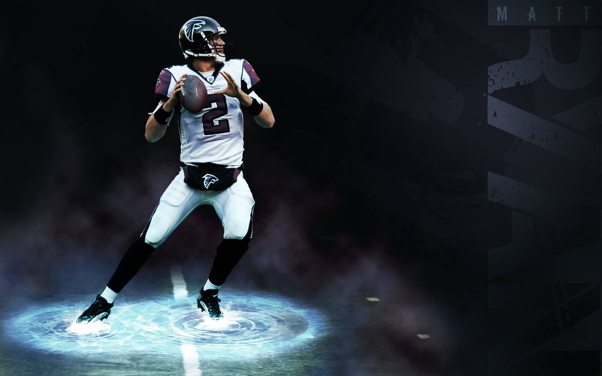 NFL Amerikaanse Voetbalspeler in Aksie Muurpapier
