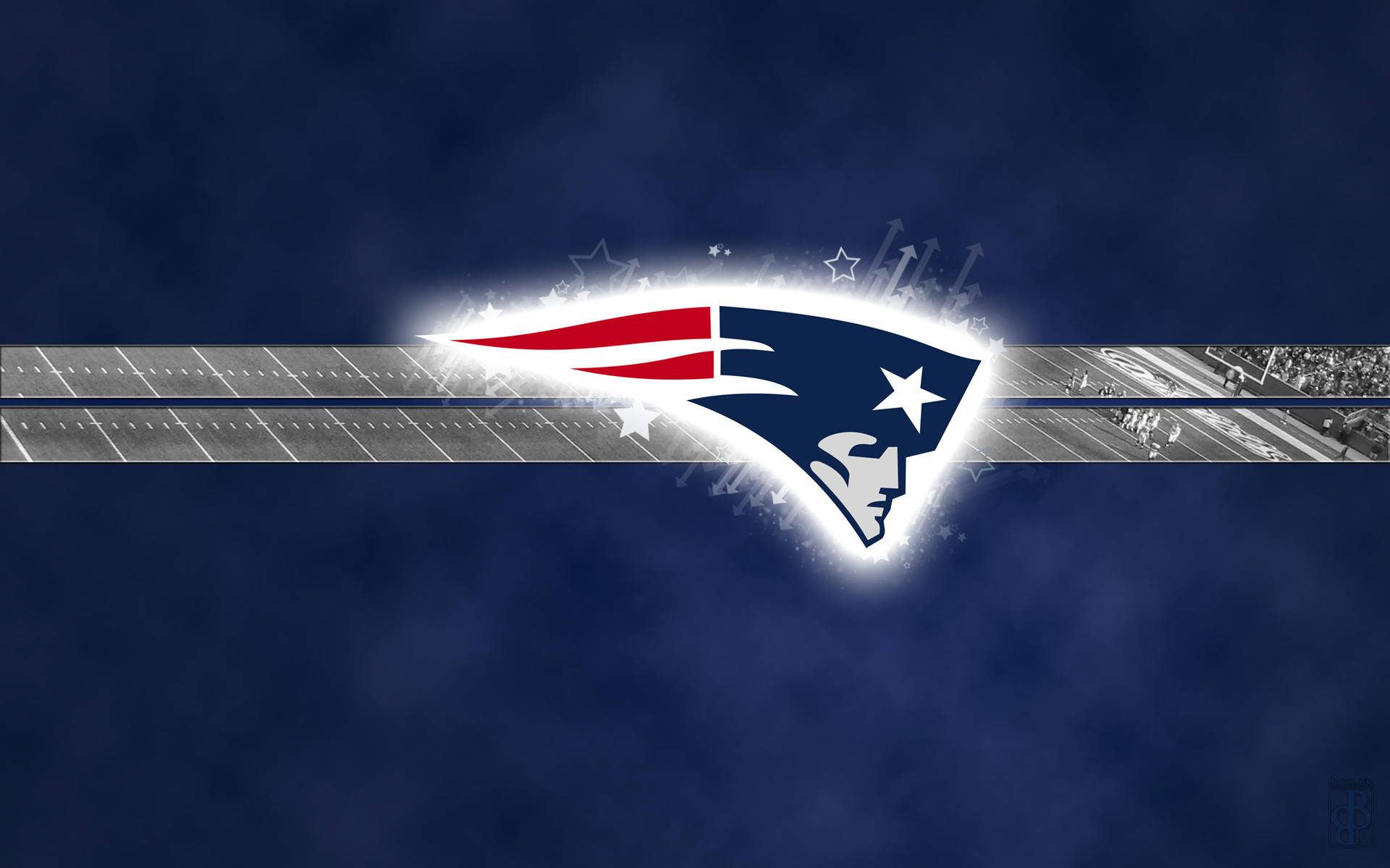 NFL-sokkerspan New England Patriots Muurpapier